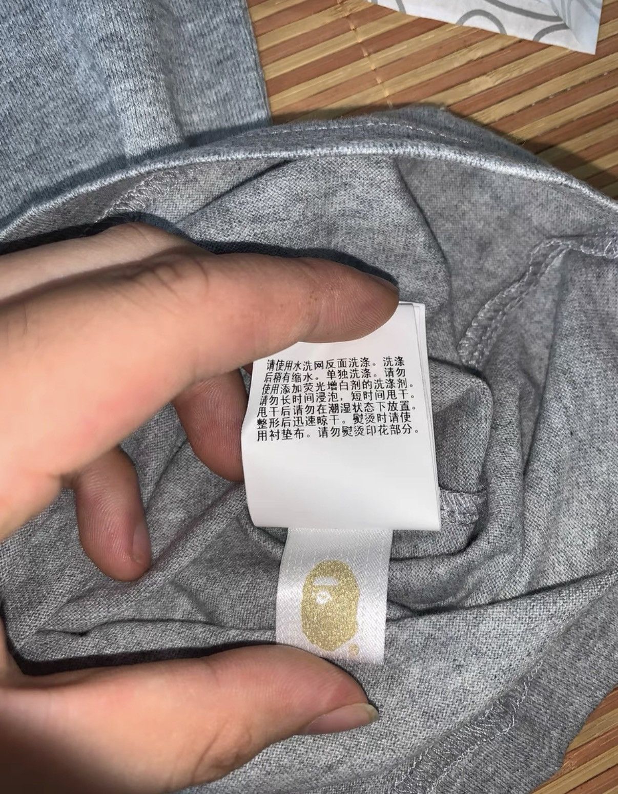 Bape BAPE OG Nigo era grey short-sleeve tee Size US S / EU 44-46 / 1 - 7 Thumbnail