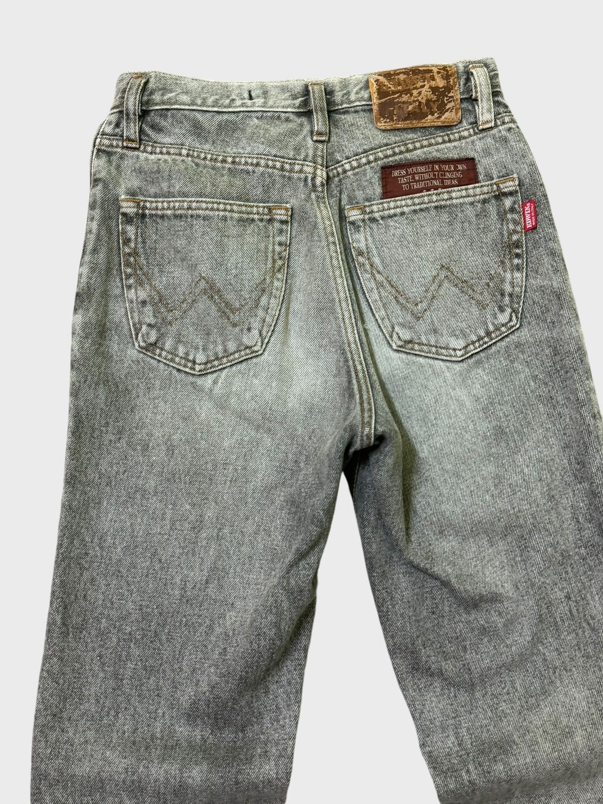 Edwin × Hysteric Glamour × If Six Was Nine VINTAGE EDWIN ITALY DISTRESSED JEANS RARE Size US 27 - 12 Thumbnail