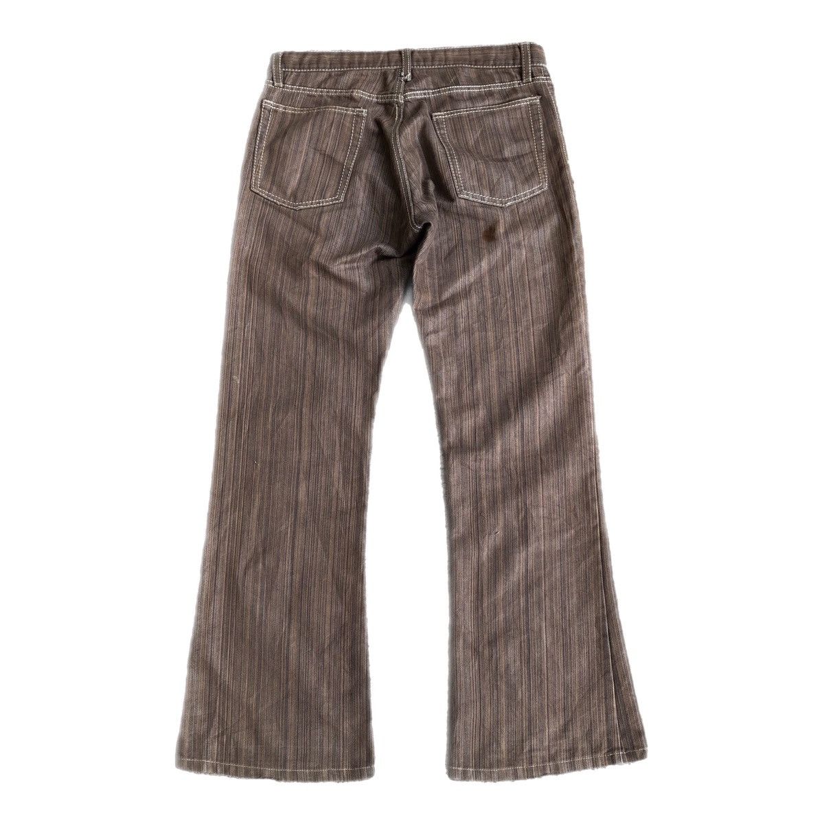 Japanese Brand Edge rupert flared striped bootcut jeans Size US 30 / EU 46 - 4 Thumbnail