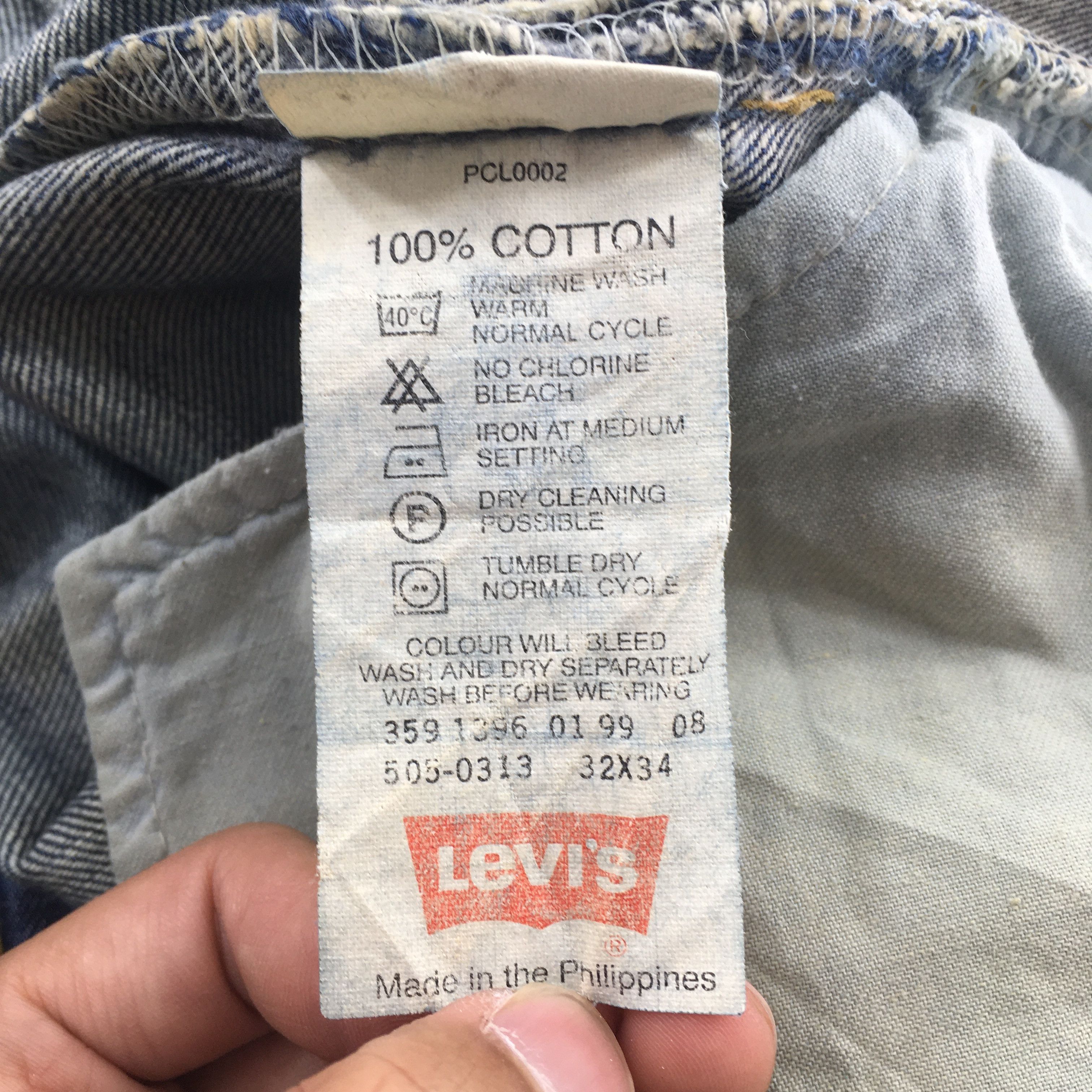 Levi's Size 31x34 Vintage Levis 505 Faded Stonewash Jeans S1952 Size US 31 - 14 Thumbnail
