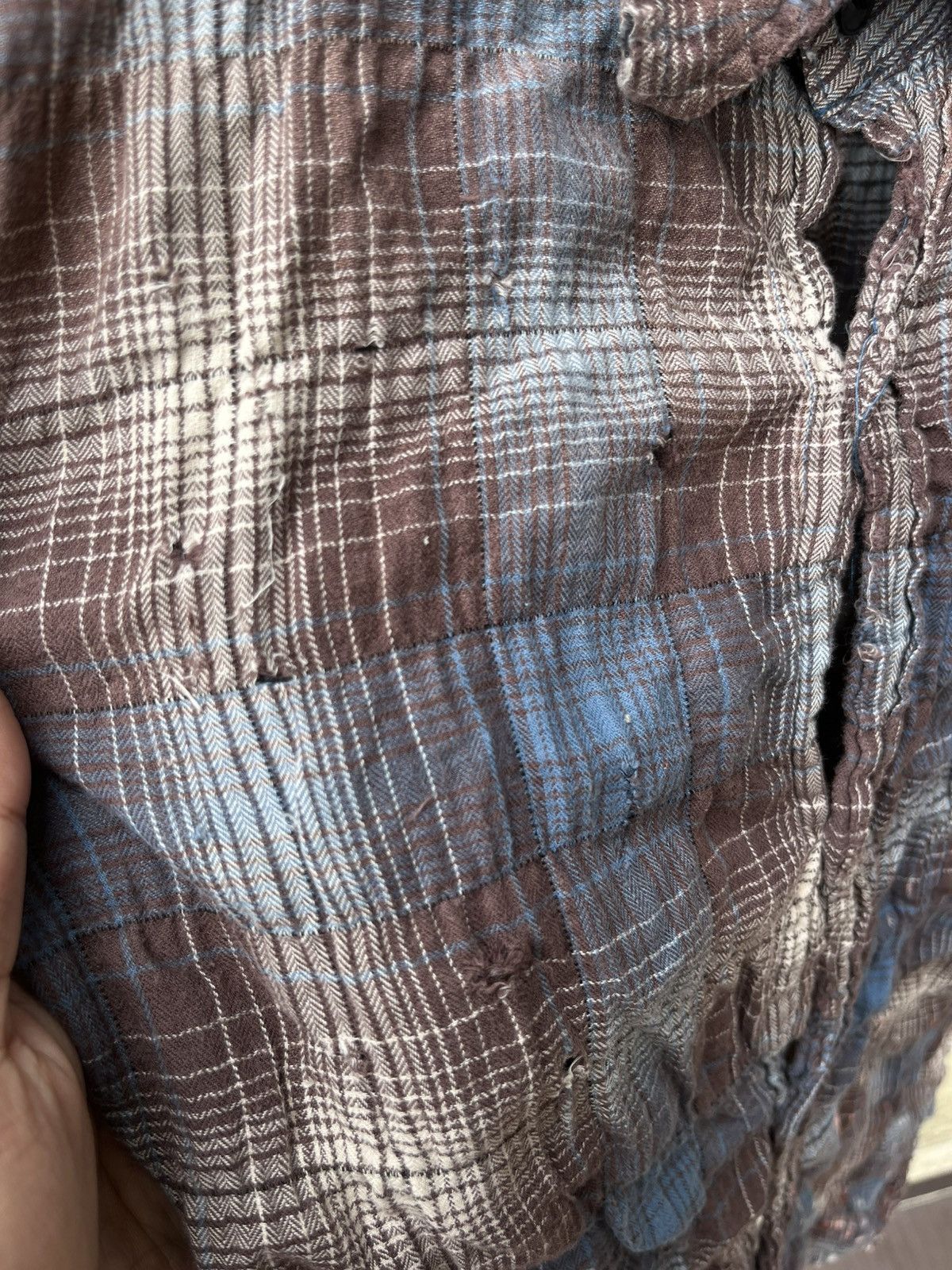 Pledge Distressed flannel button down by pledge Size US M / EU 48-50 / 2 - 14 Thumbnail