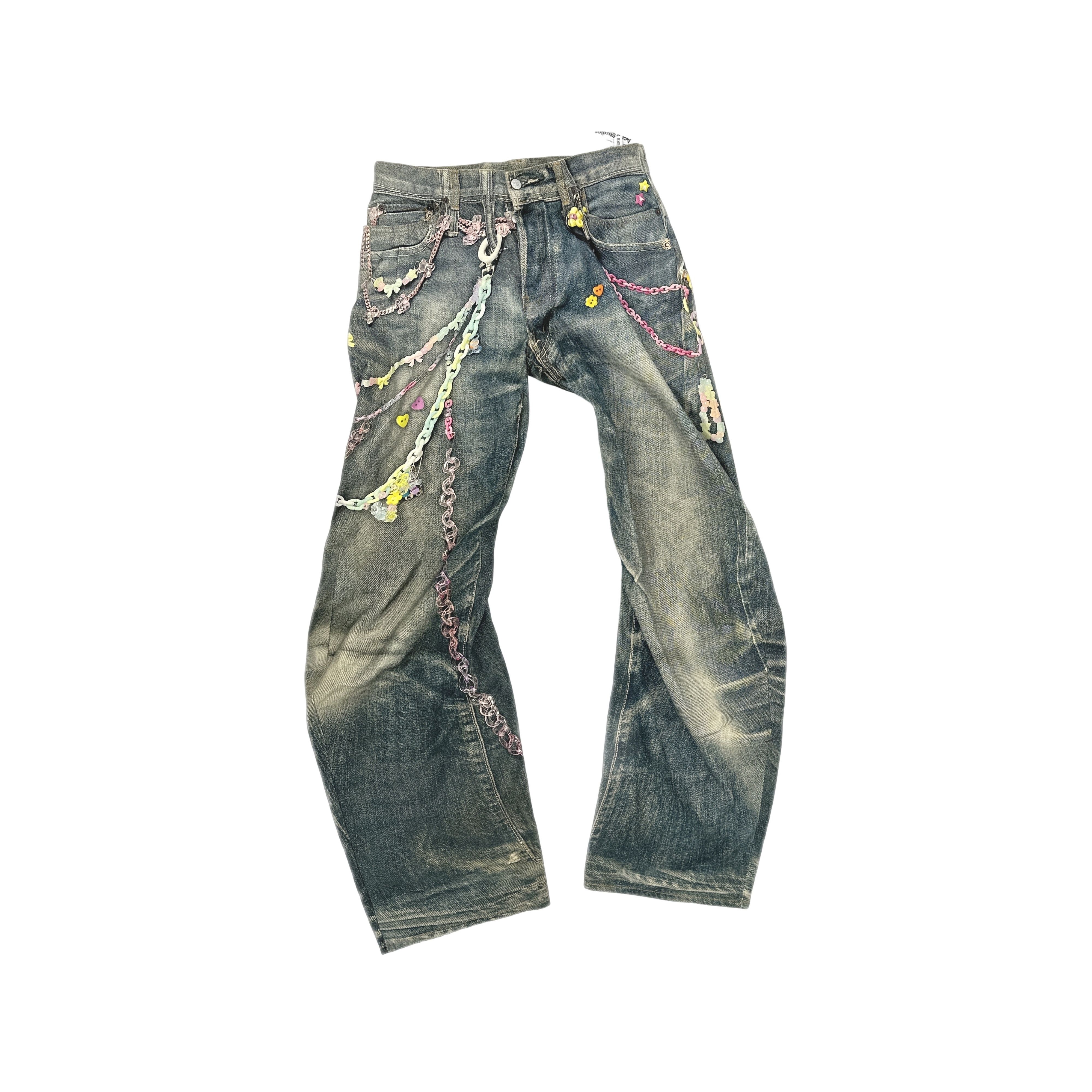 Acne Studios Acne Studios SS25 2006 Candy Chain Print Jeans 50 Size US 34 / EU 50 - 1 Thumbnail