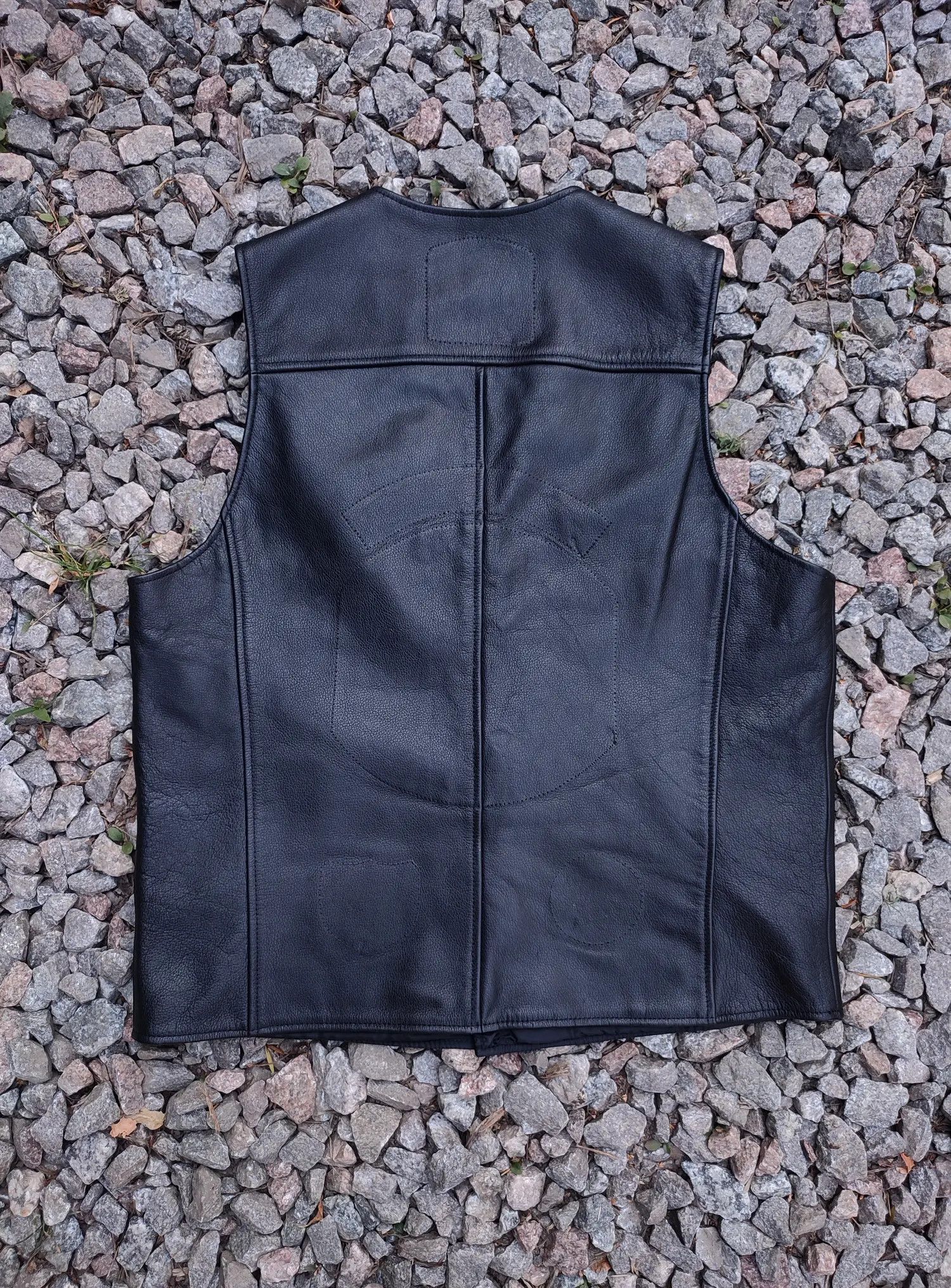 Harley Davidson Harley Davidson Vintage Leather Biker Vest Size US L / EU 52-54 / 3 - 9 Thumbnail