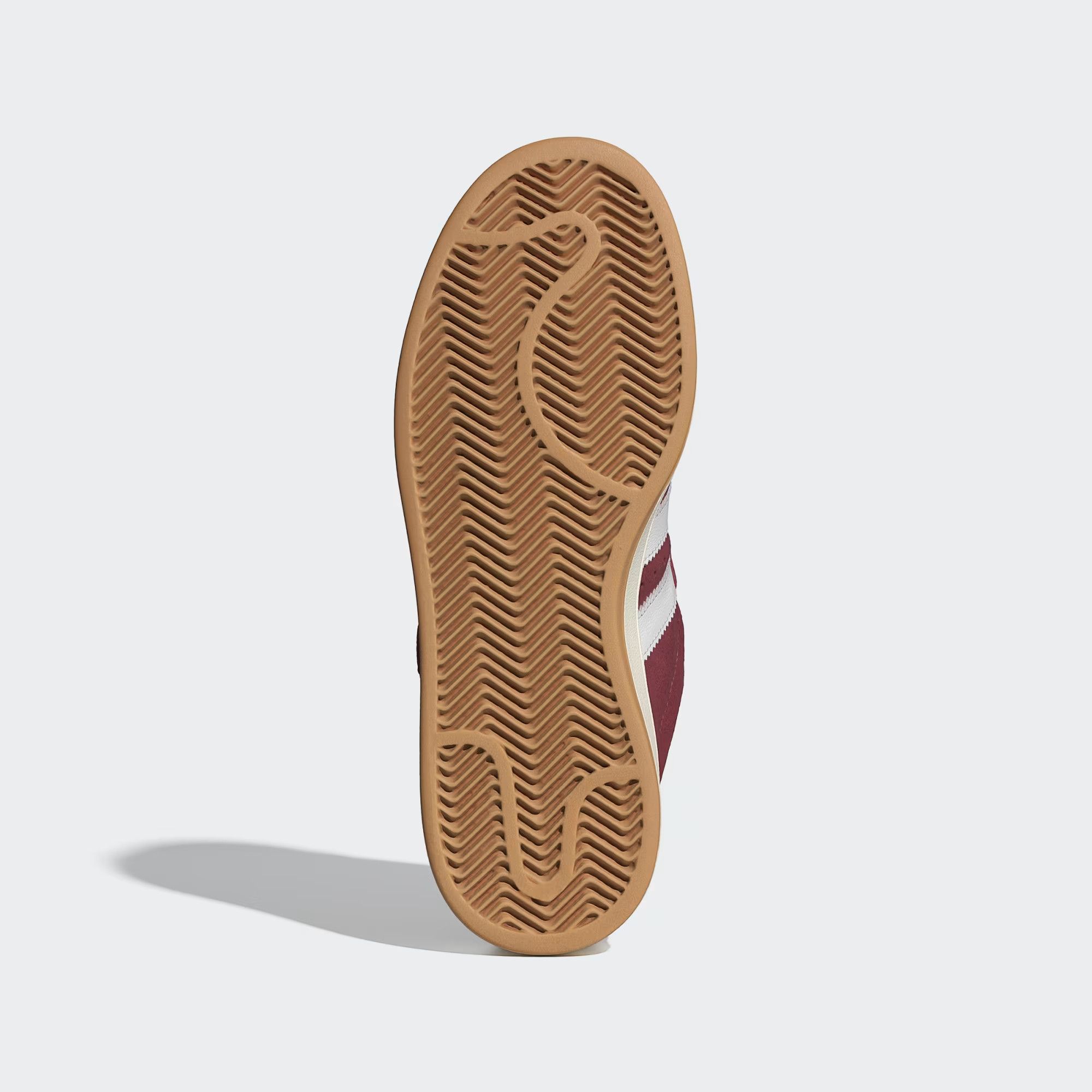 Adidas o1mle0426 Unisex Campus Low-Top Sneakers in Burgundy/White Size US 5 / EU 37 - 3 Thumbnail