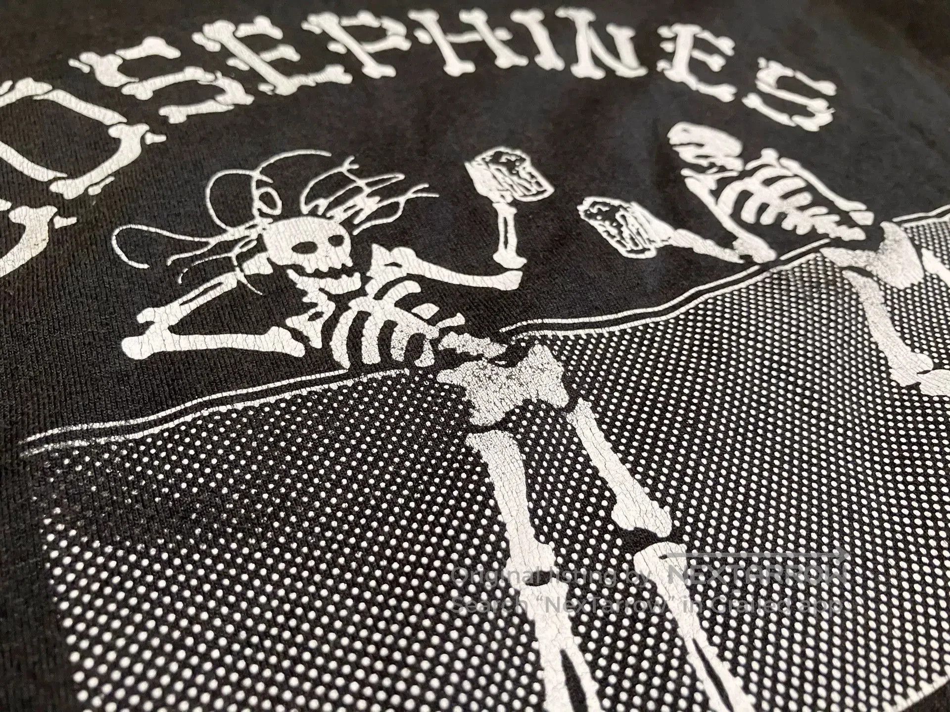 VINNY's Vintage 90s Skeleton Graphic T-Shirt. Size US M / EU 48-50 / 2 - 7 Thumbnail