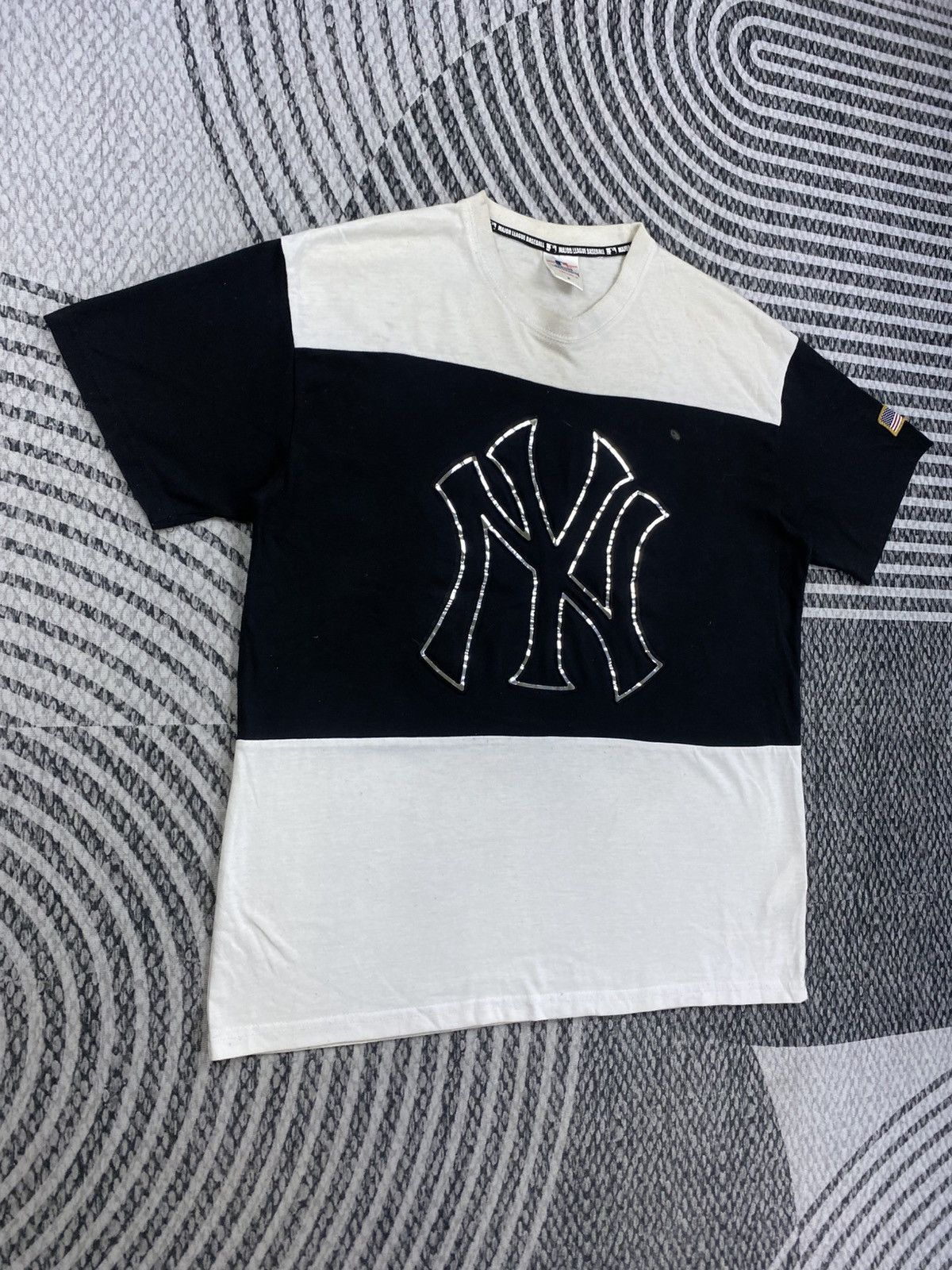 New York Yankees Vtg Yankees Big Logo Block Color Shortsleeve Shirt Size US M / EU 48-50 / 2 - 3 Thumbnail