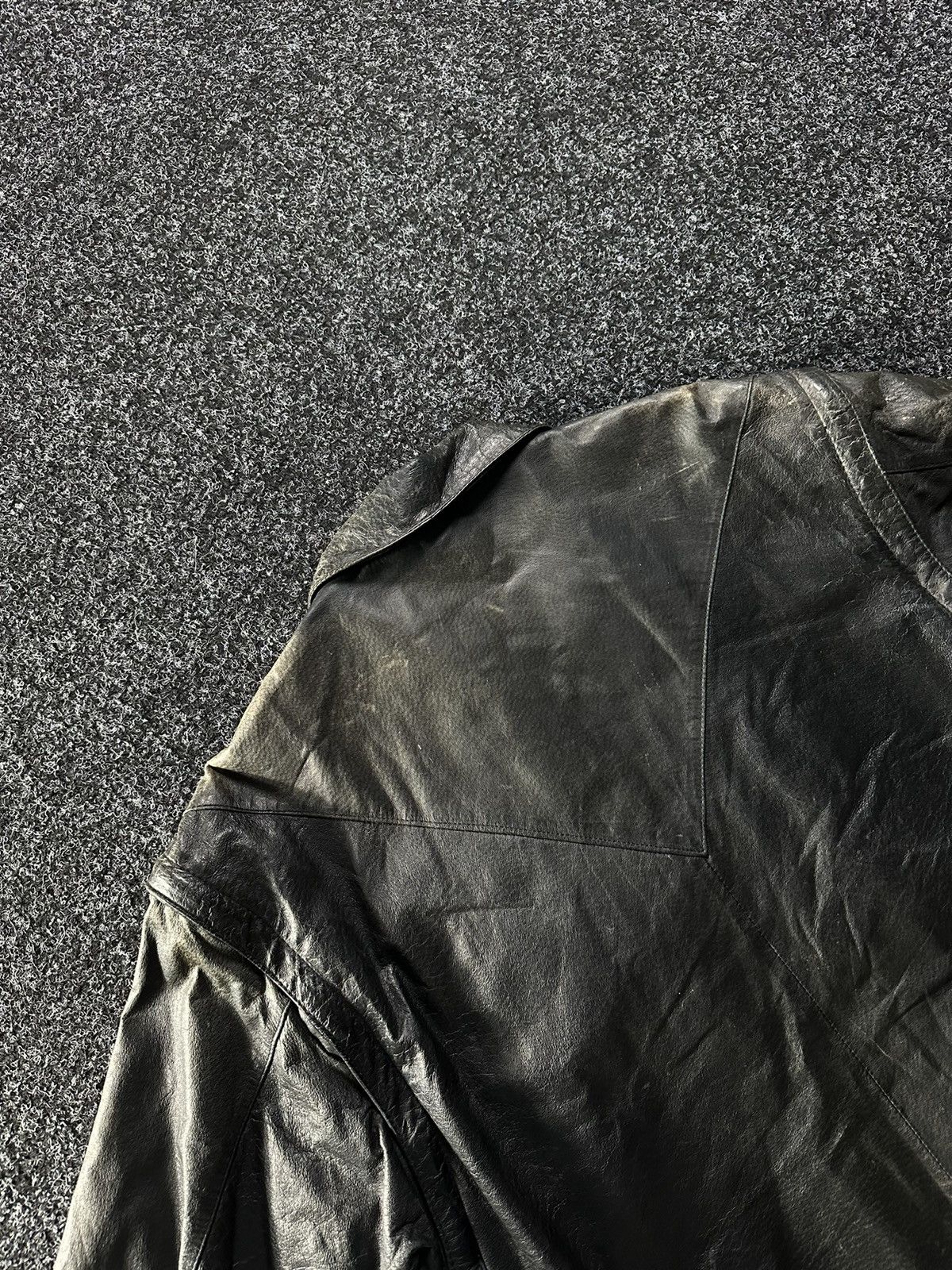 Vintage 🚨Vintage 90s Leather Biker Jacket-West Style Maison Margiela Size US M / EU 48-50 / 2 - 13 Thumbnail