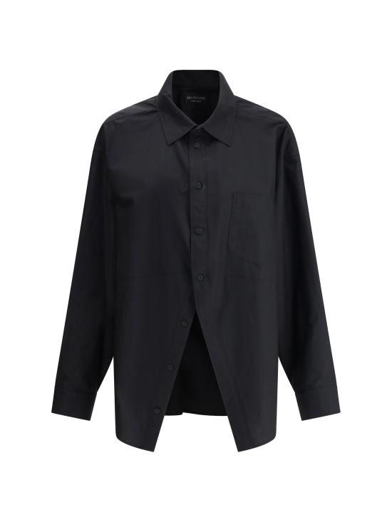 Balenciaga BALENCIAGA Women Shirts 814101TNM60 1000 BLACK Size S / US 4 / IT 40 - 1 Thumbnail
