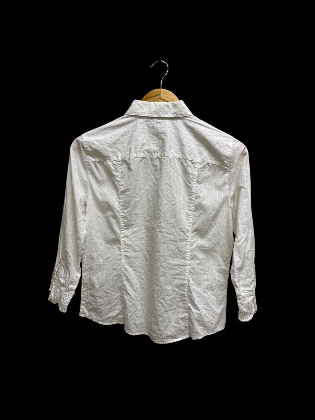 Burberry Burberry London White Broderie Anglaise Embroidered Shirt Size S / US 4 / IT 40 - 2 Thumbnail