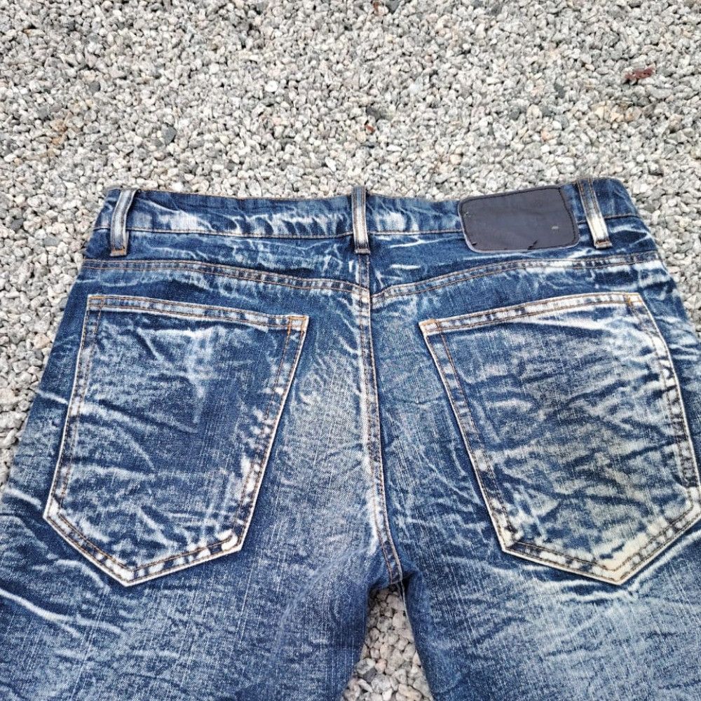 Japanese Brand Japanese Brand Original Acid Wash Blue Jeans Distressed Punk Size US 37 - 13 Thumbnail