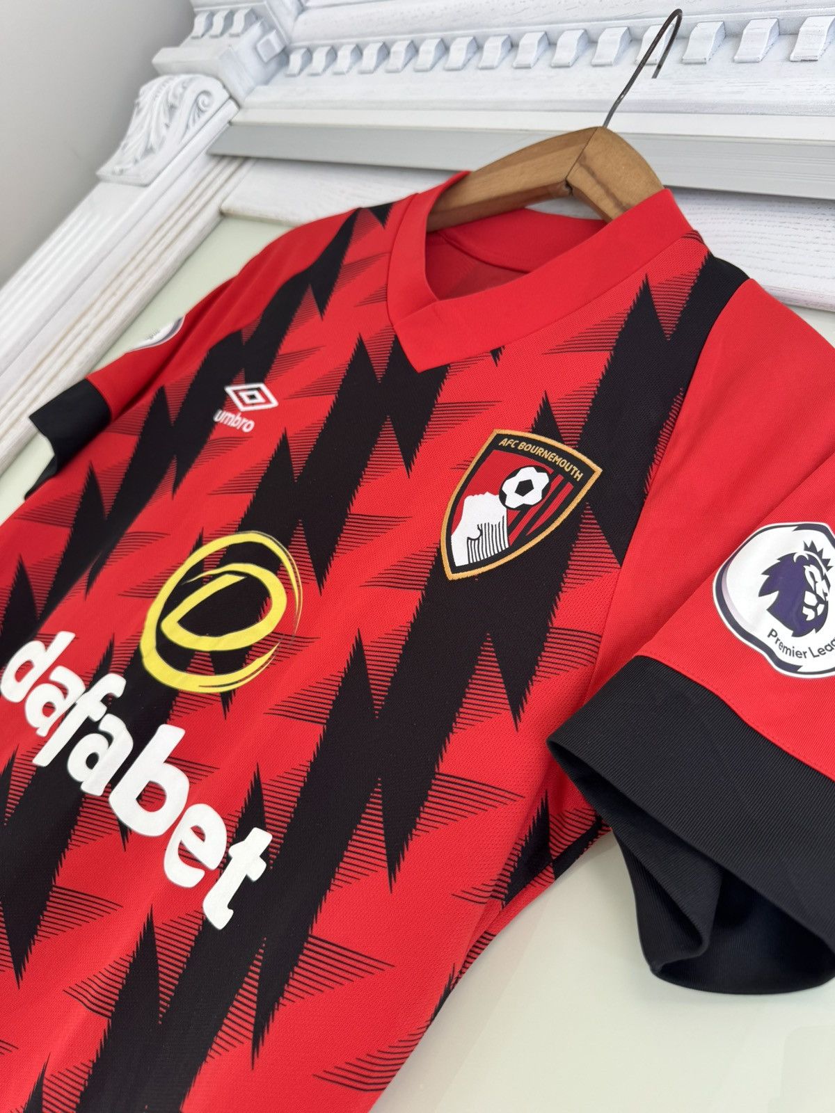 Umbro Bournemouth 2022-2023 Home Soccer Jersey Football Shirt Kit Size US S / EU 44-46 / 1 - 6 Thumbnail