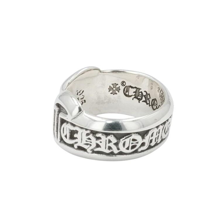 Chrome Hearts 6 CHROME HEARTS SM SCROLL LABEL SILVER RING Size ONE SIZE - 3 Thumbnail