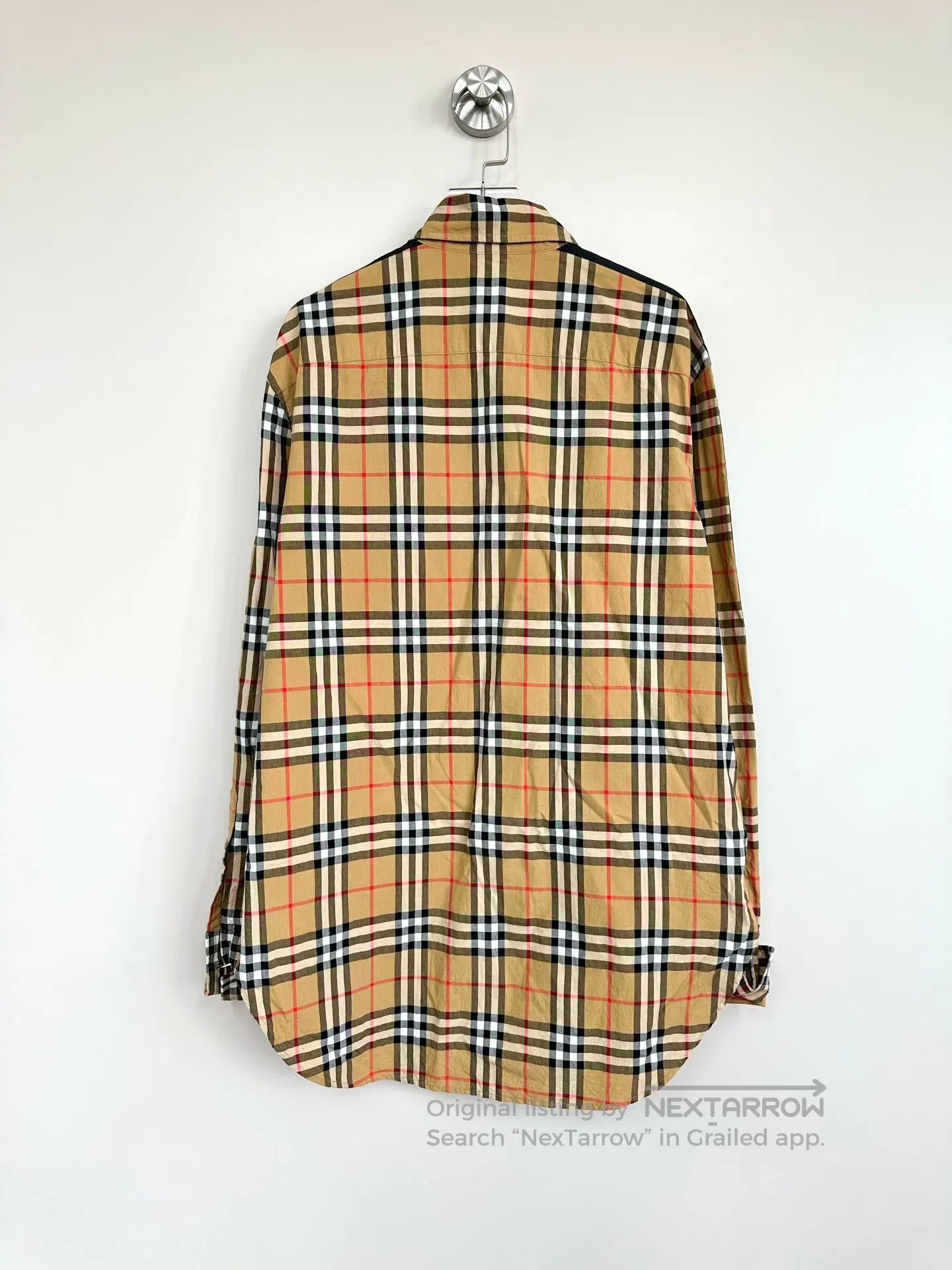 Burberry Burberry Classic khaki black edge silk check long-sleeve s Size M / US 6-8 / IT 42-44 - 2 Thumbnail