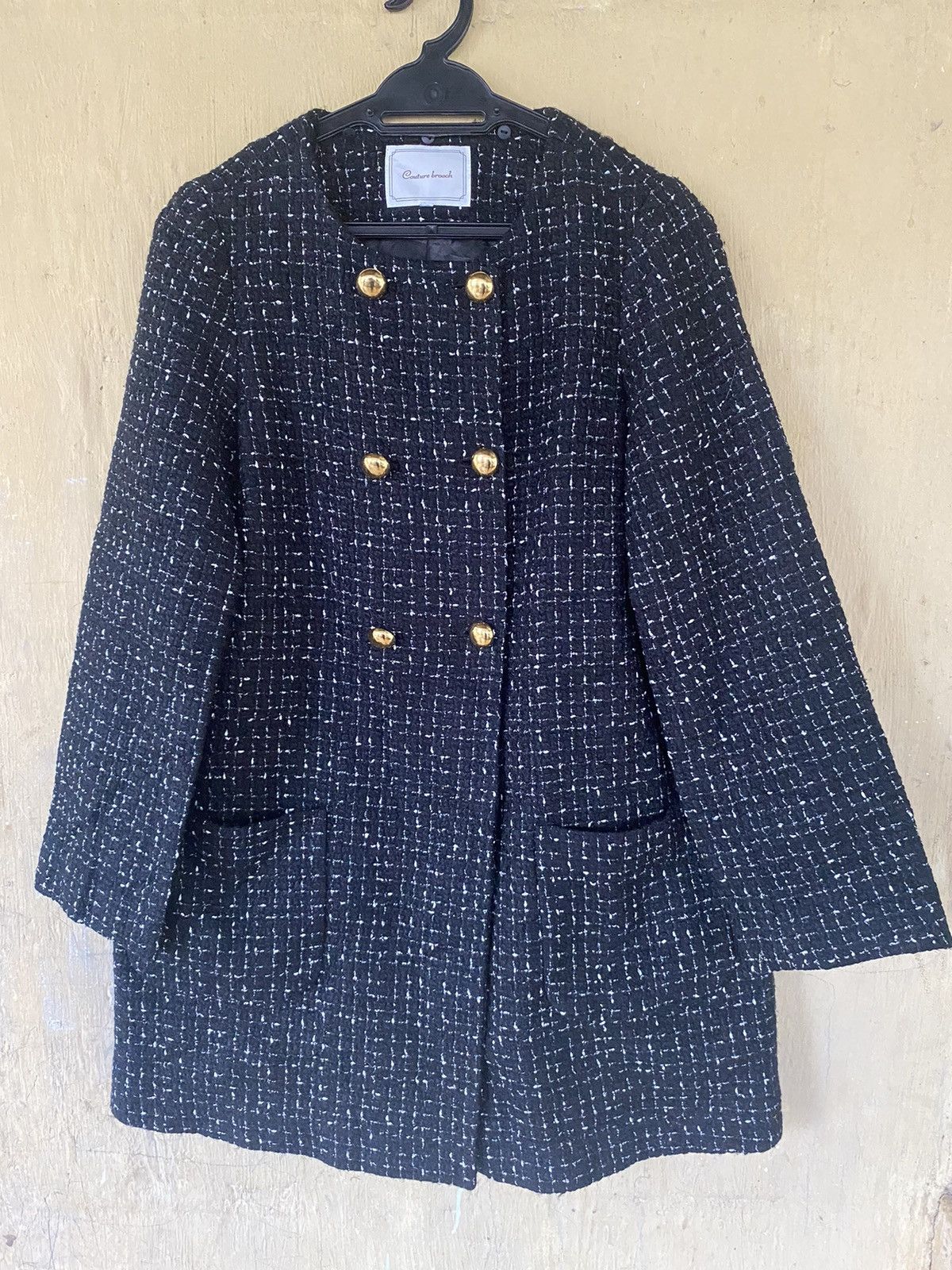 Aran Isles Knitwear × Homespun Knitwear Couture Brooch Cardigan Knitwear Japanese Brand Size M / US 6-8 / IT 42-44 - 1 Thumbnail