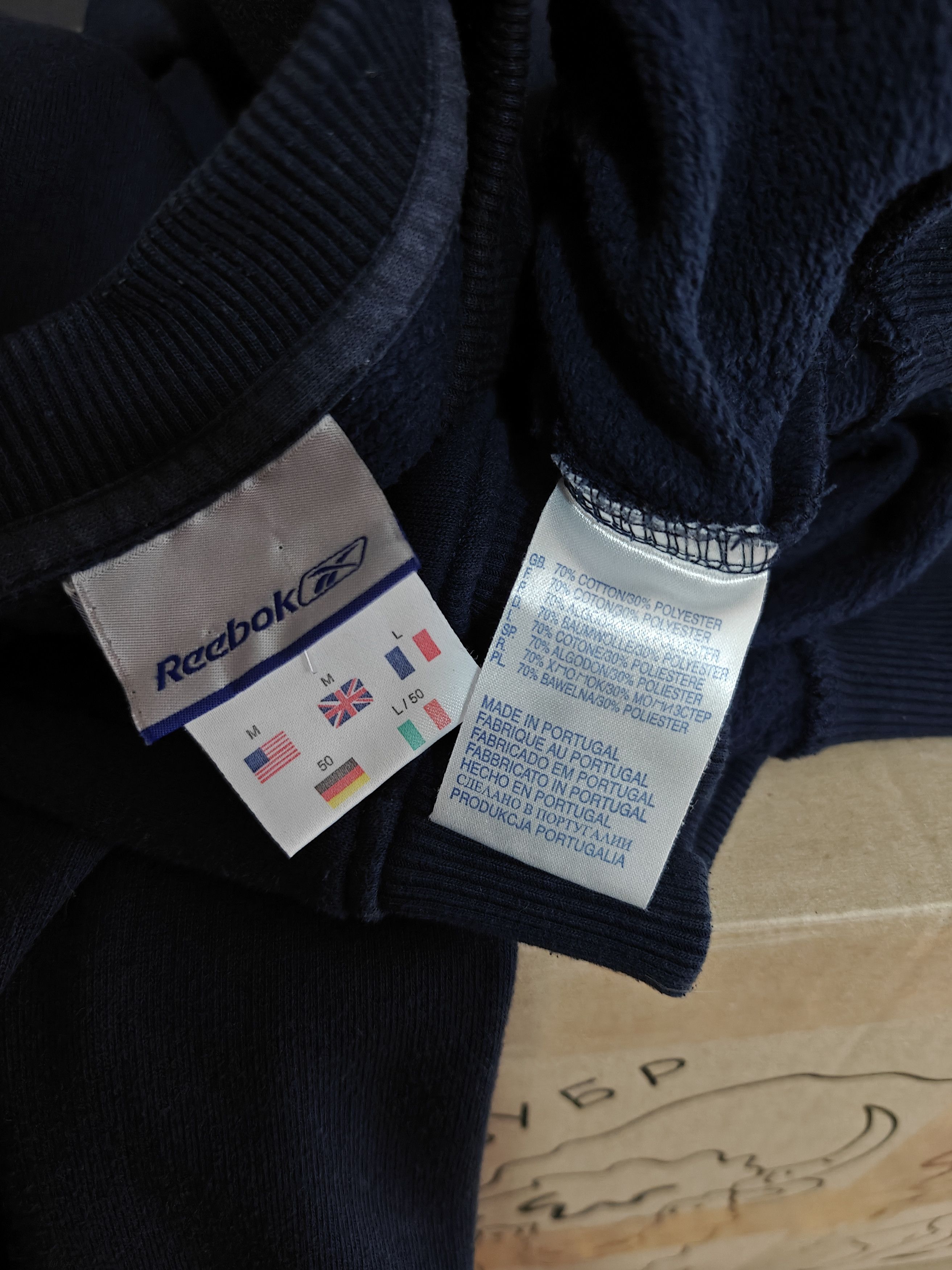 Reebok Reebok VTG Sweatshirt Crewneck Pullover Logo Blue M Size US M / EU 48-50 / 2 - 10 Thumbnail