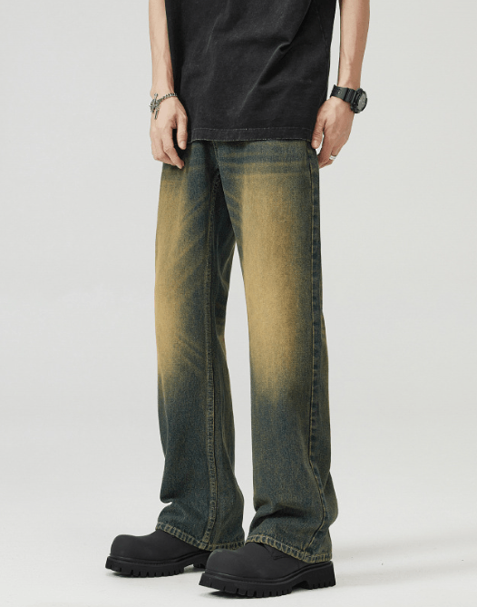 Japanese Brand × Jean Vintage American washed distressed oversized bootcut jeans Size US 32 / EU 48 - 2 Thumbnail