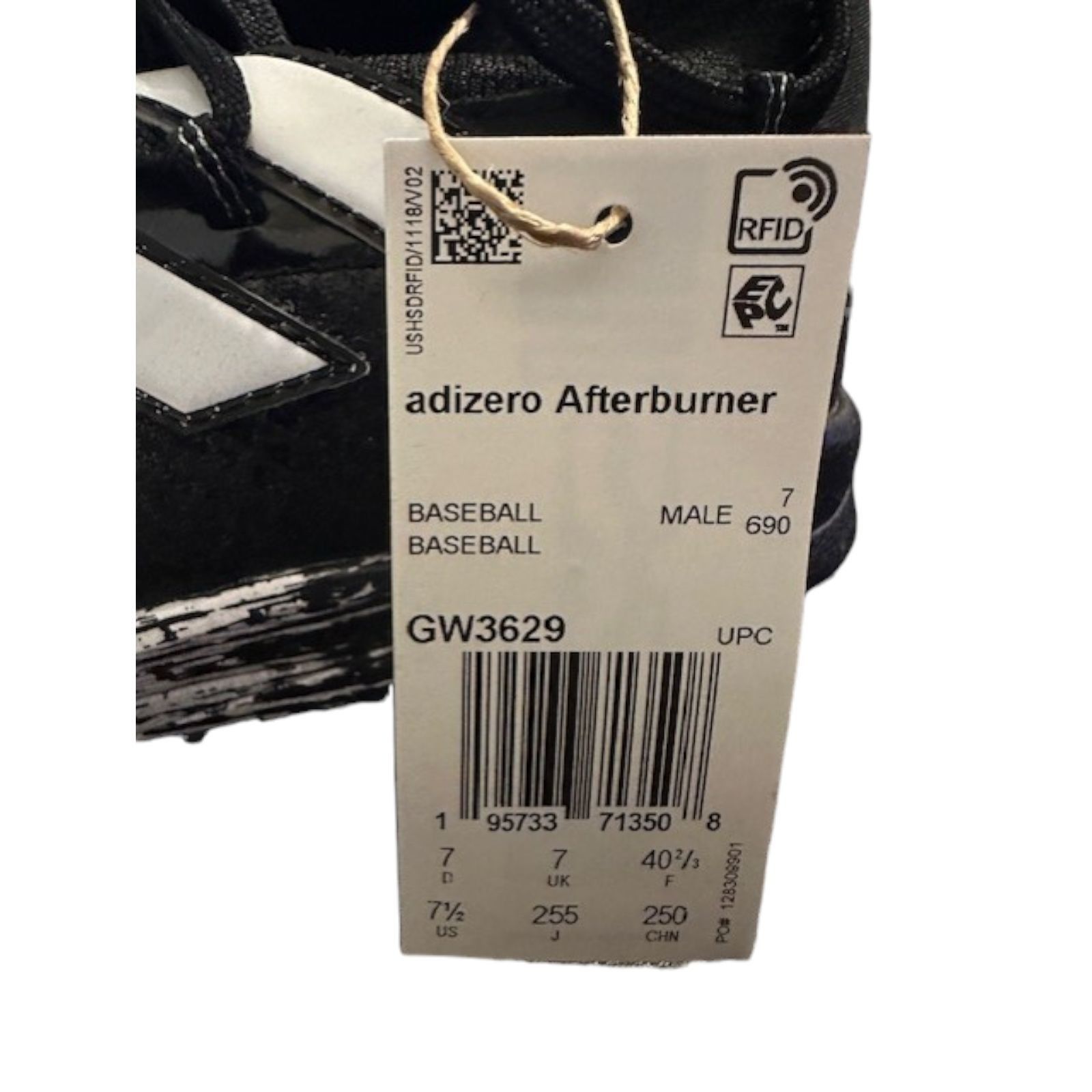 Adidas Adidas Afterburner 8 New Wave Baseball Turf Shoes GW3629 Bla Size US 7.5 / EU 40-41 - 10 Thumbnail