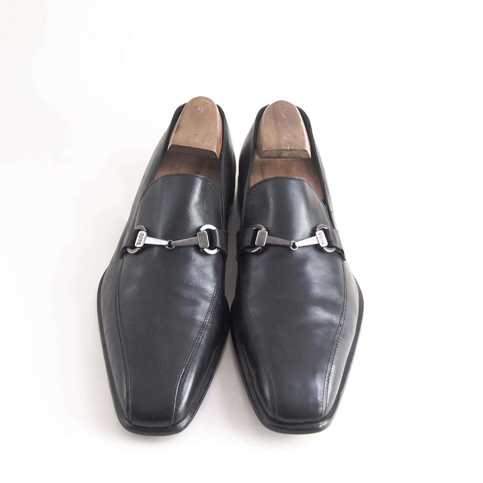 Hugo Boss Hugo Boss HorseBit Loafers Black Leather Mens EU 42.5 US 9.5 Size US 9.5 / EU 42-43 - 4 Thumbnail