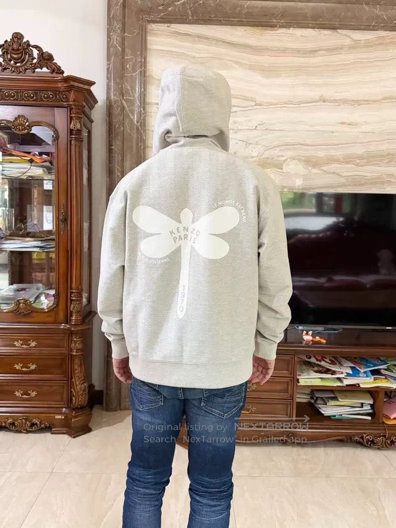 Kenzo Kenzo Dragonfly Grey Sweatshirt Size US XL / EU 56 / 4 - 6 Thumbnail