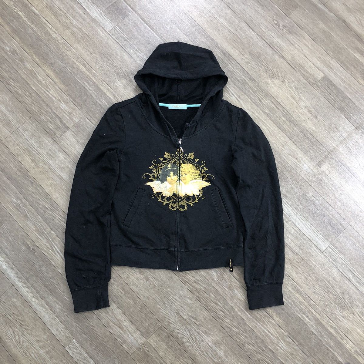 Fiorucci 1990s Firoucci Angel Italian Designer Luxury Zip Hoodie Size US XS / EU 42 / 0 - 1 Thumbnail