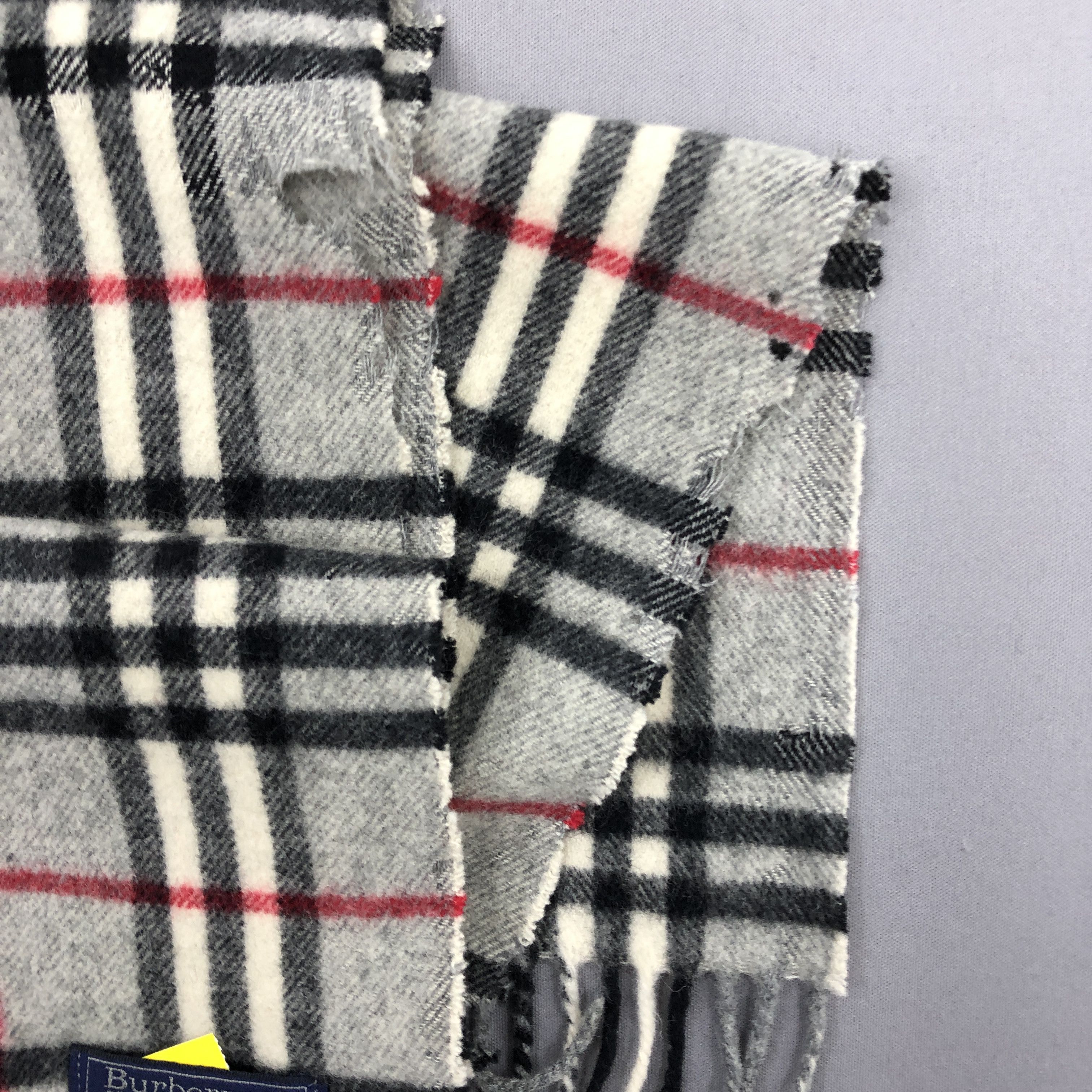 Burberry Vintage Burberry Scarf Muffler Wool Cashmere Scarves Size ONE SIZE - 5 Thumbnail