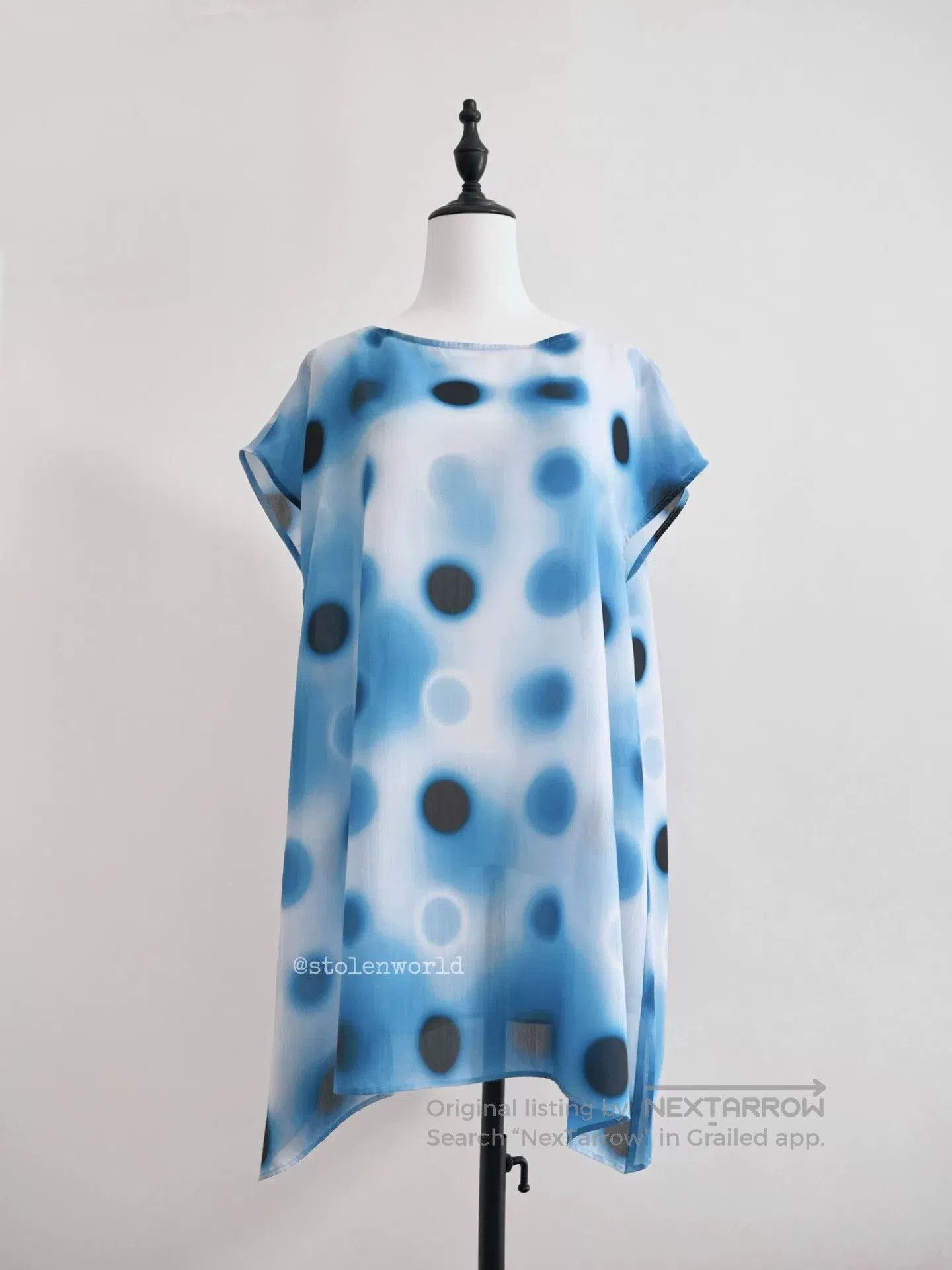 Issey Miyake issey miyake blue polka dot outfit set. Size S / US 4 / IT 40 - 6 Thumbnail