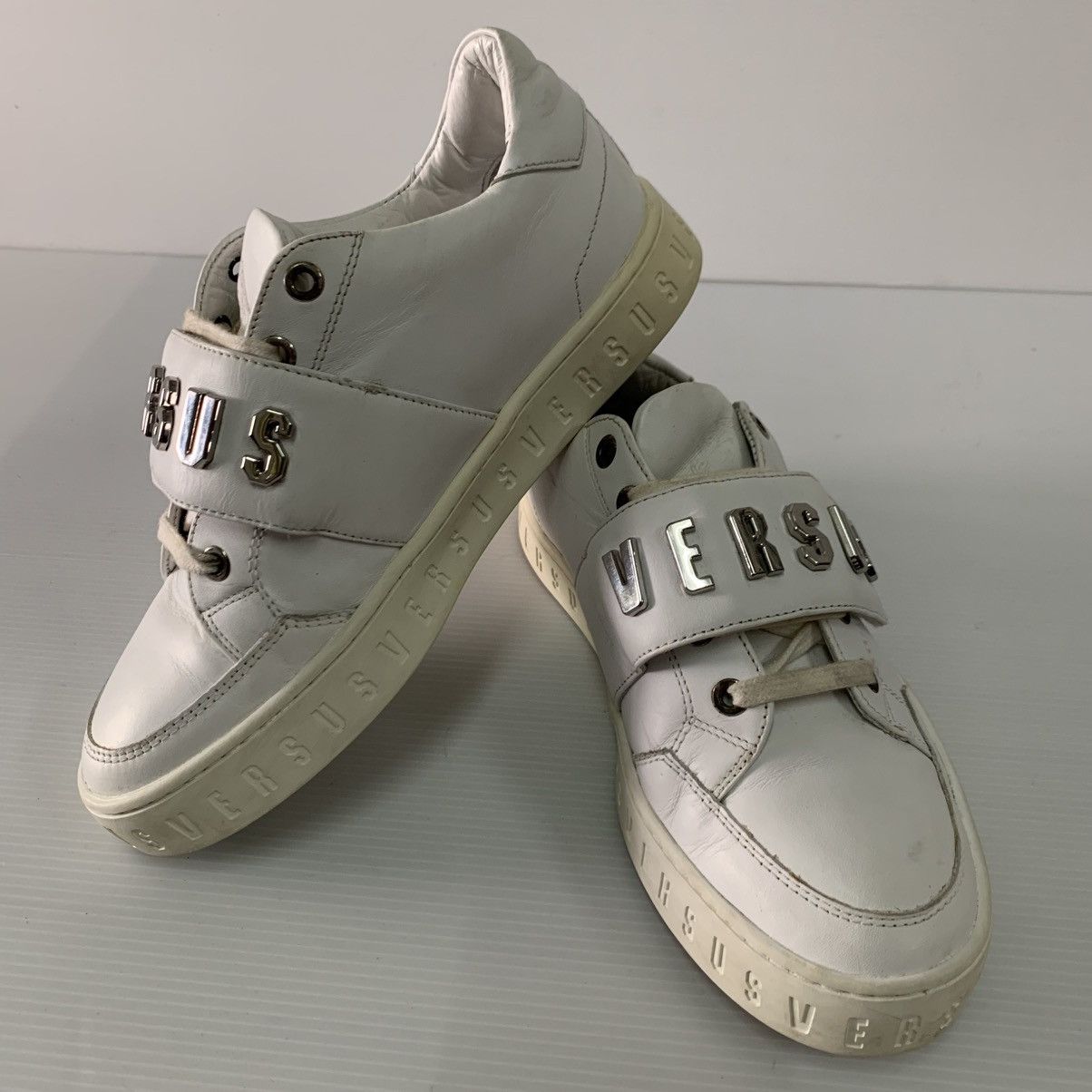 Versace Versus Versace Leather Shoes Size US 7 / IT 37 - 12 Thumbnail