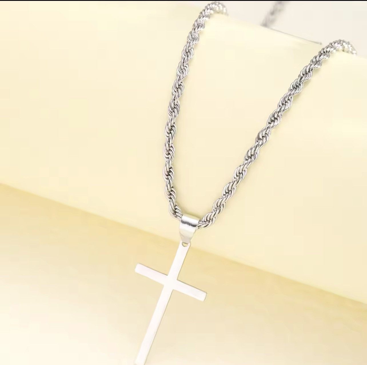 Japanese Brand × Jewelry Stainless Steel Cross Pendant Necklace Size ONE SIZE - 5 Thumbnail