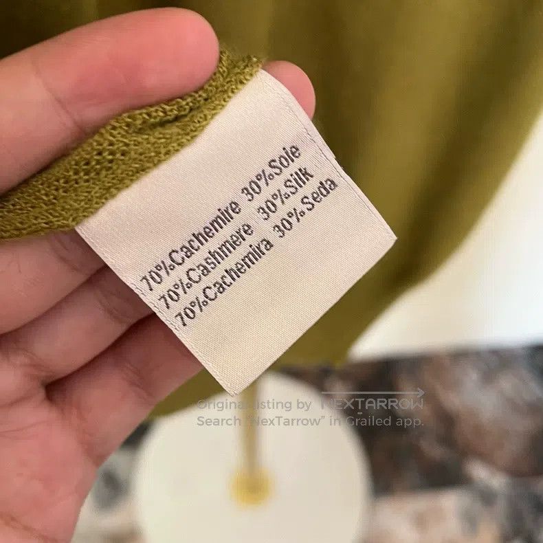 Hermes Hermes Green long-sleeved cashmere sweater Size M / US 6-8 / IT 42-44 - 7 Thumbnail