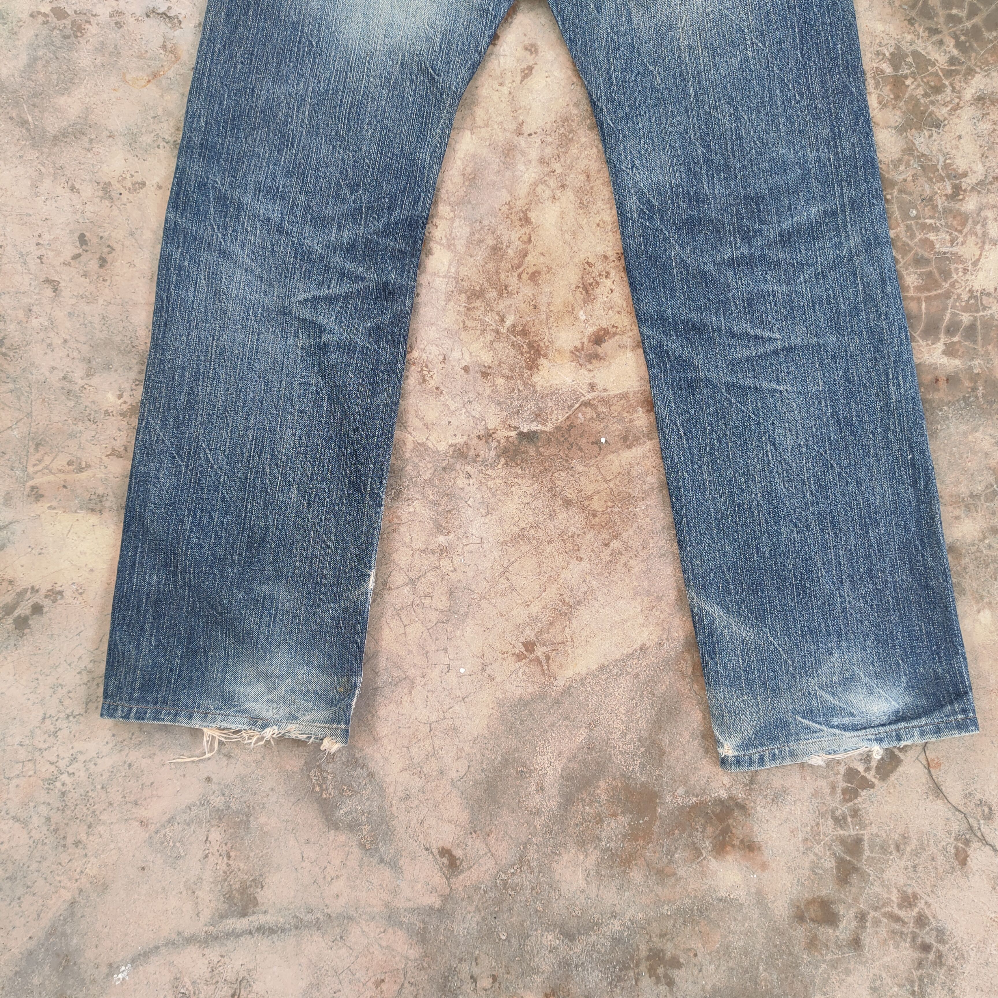Edwin EDWIN 505 VINTAGE DISTRESSED JEANS PANTS Size US 32 / EU 48 - 9 Thumbnail