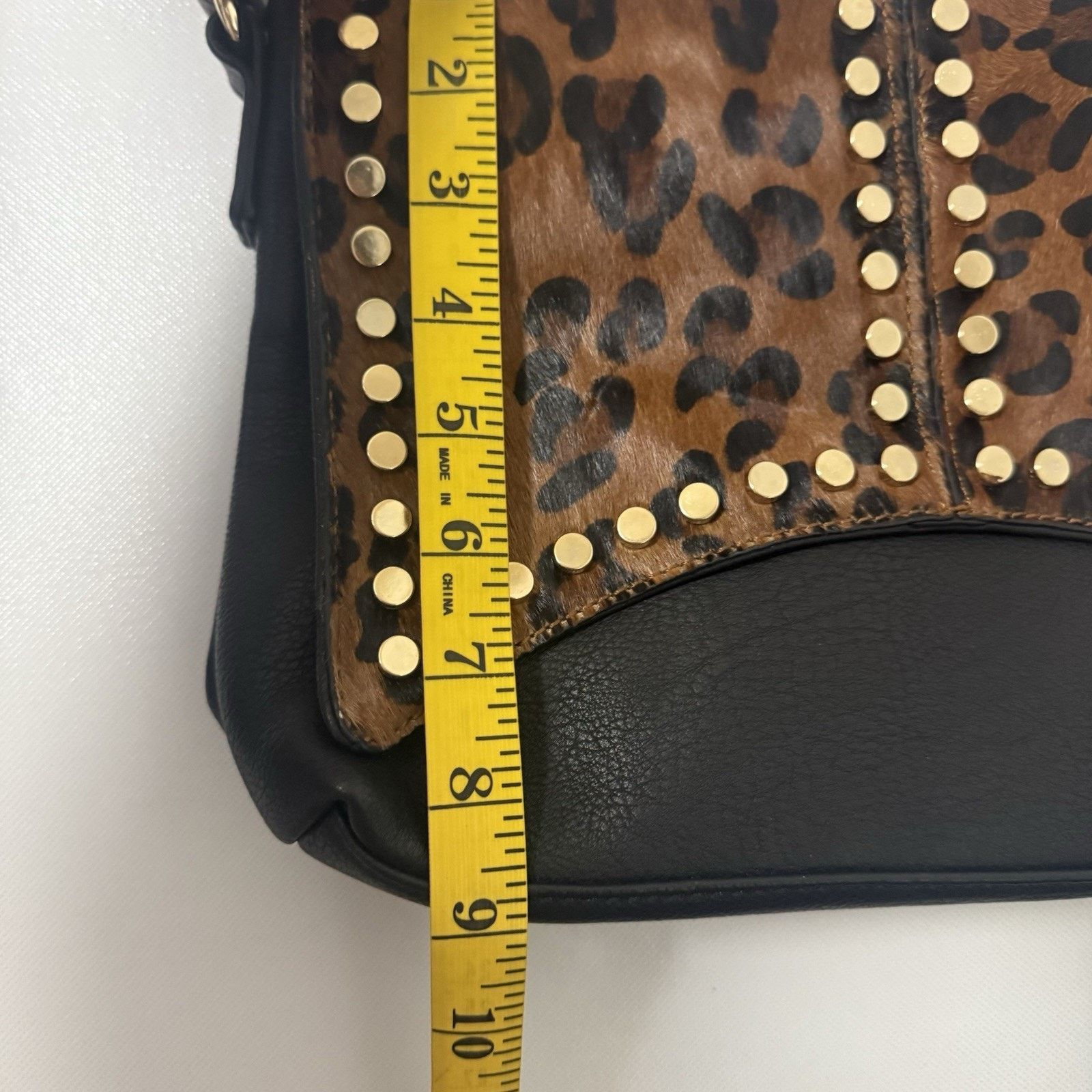 Other Cow Hair On Crossbody Purse Studded Biker Westerncore Size ONE SIZE - 9 Thumbnail
