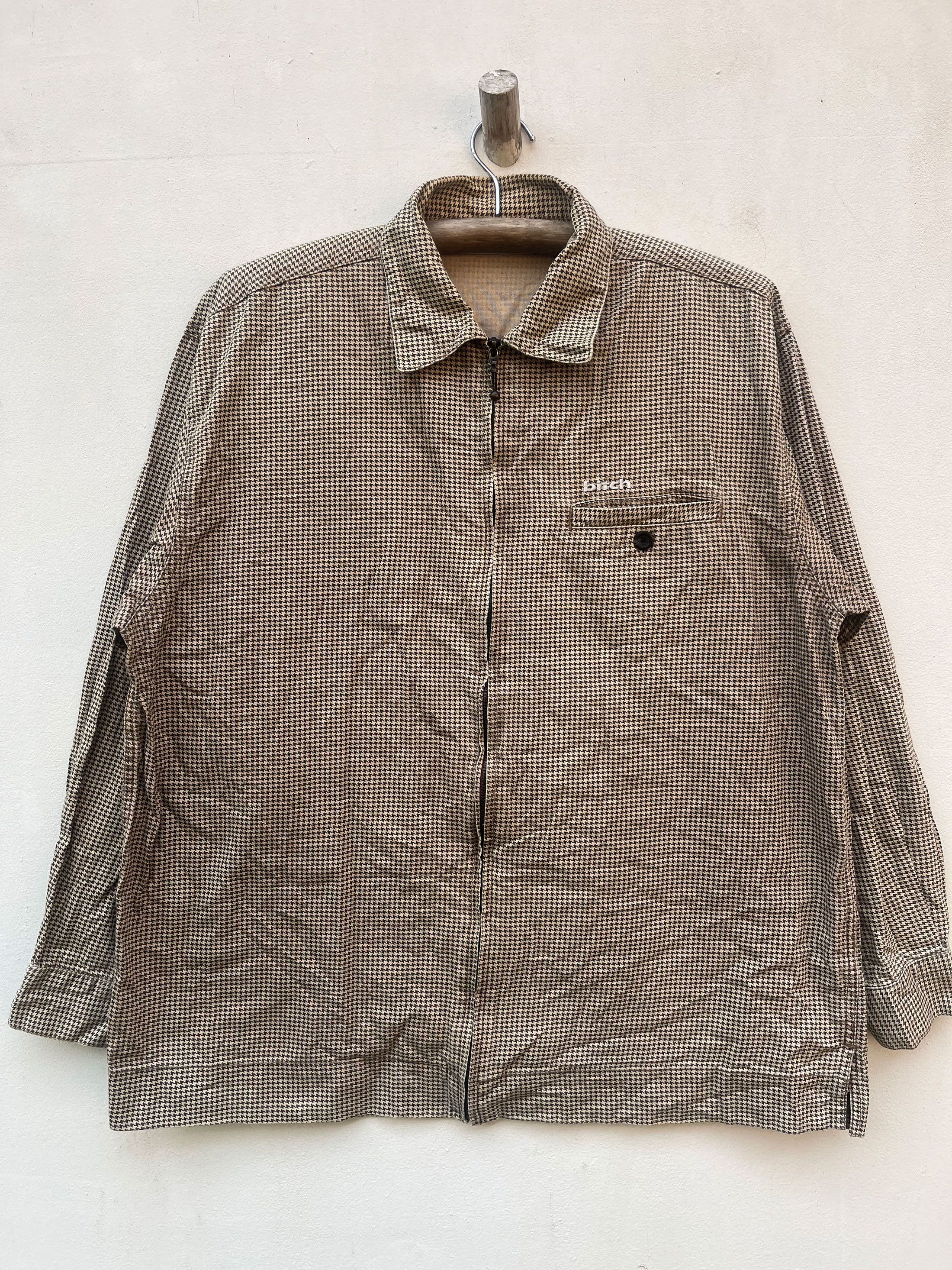 Other Vintage Bitch Skateboeds Zipper Cotton Jacket Houndstooth Size US L / EU 52-54 / 3 - 1 Thumbnail
