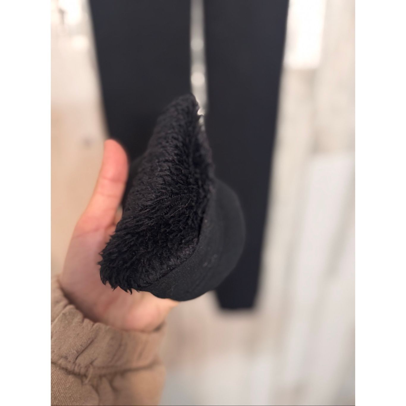 Other Women’s Black Fleece Lined Leggings Size L-XL Cozy Thermal S Size 30" / US 8 / IT 44 - 2 Thumbnail
