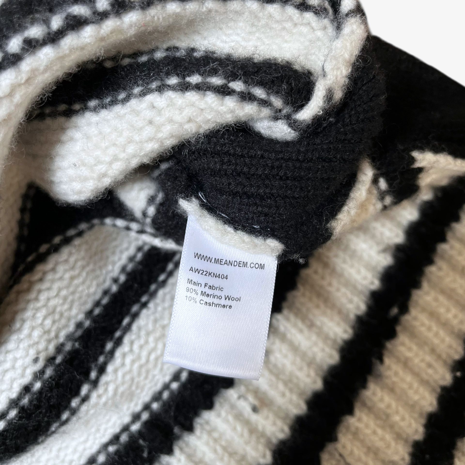 ME+EM Women's ME+EM Cashmere & Merino Wool Cable Knit Jumper Size M / US 6-8 / IT 42-44 - 3 Thumbnail