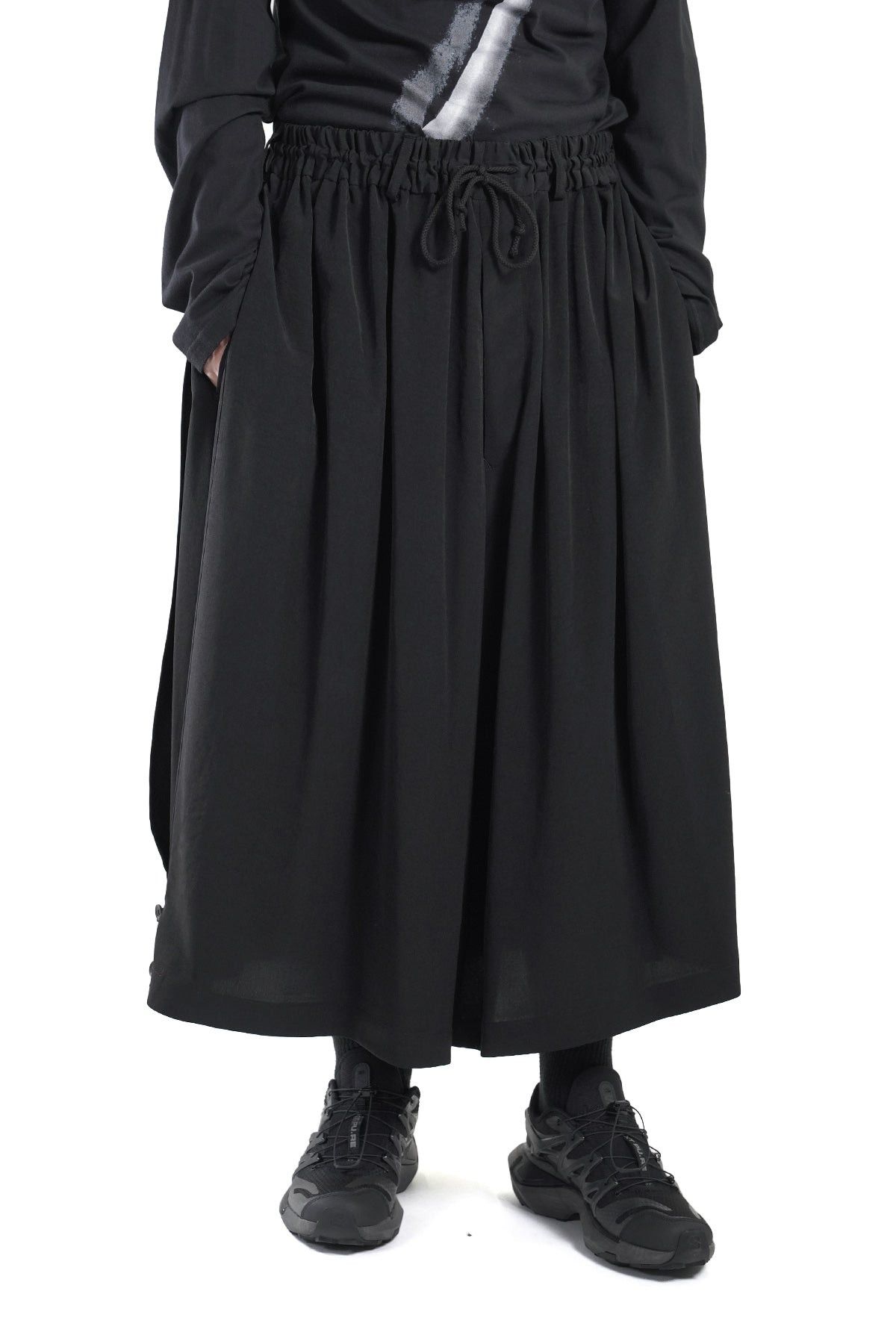 Yohji Yamamoto Yohji Yamamoto Pour Homme 22SS - BOX PLEATS WIDE PANTS Skirt Size US 32 / EU 48 - 6 Thumbnail