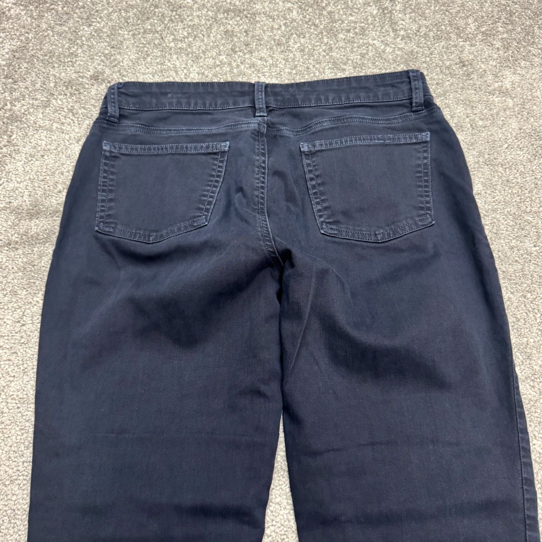 Eileen Fisher Eileen Fisher Womens Organic Coton Low Rise Slim Fit Chino Pants 6P Navy Blue Size 28" / US 6 / IT 42 - 4 Thumbnail