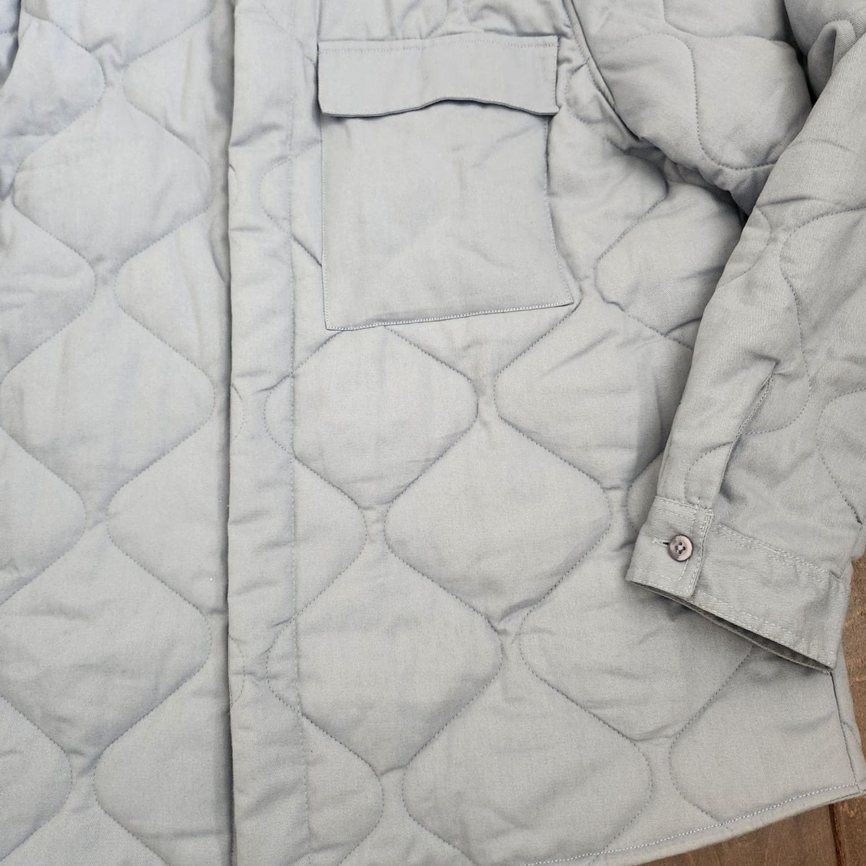 Topman Topman Quilted Jacket Mens XL Blue Padded Size US XL / EU 56 / 4 - 4 Thumbnail