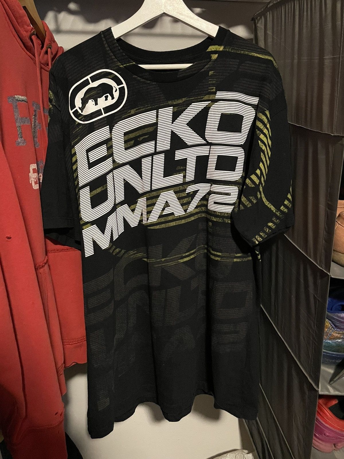Affliction × Ecko Unltd. × Marc Ecko Ecko UNLTD. MMA 72 Stencil AOP Vintage t shirt Size US XXL / EU 58 / 5 - 1 Thumbnail