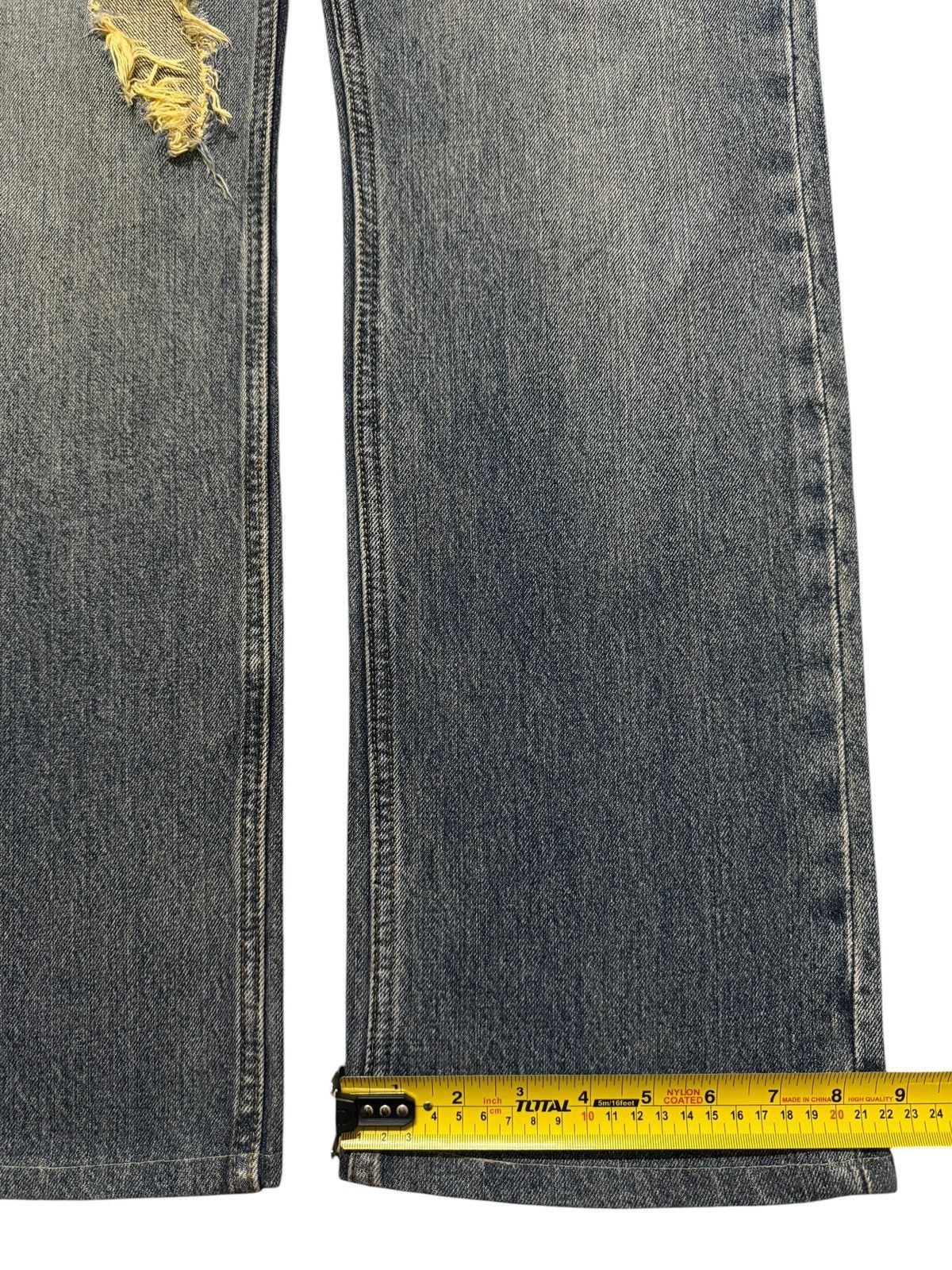 Full Count & Co. Vintage Japanese Brand Blue Faded Wash Distressed Loose Fits Size US 32 / EU 48 - 13 Thumbnail
