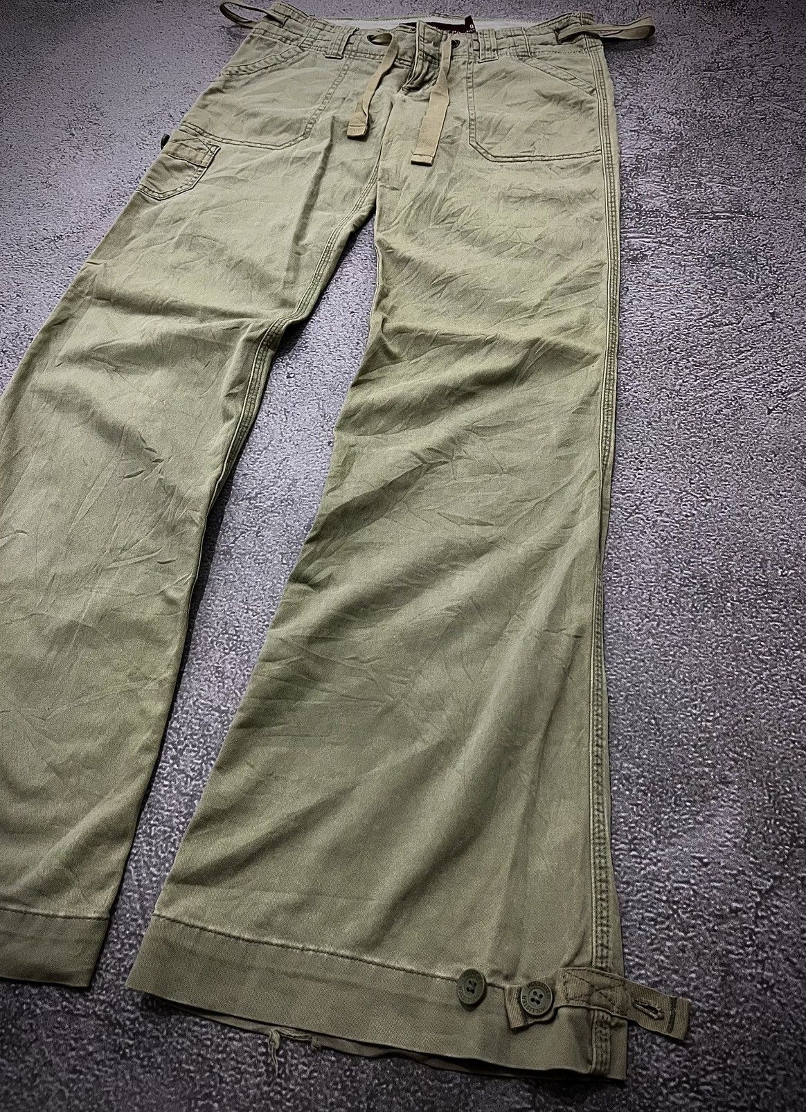 Hollister 2000s Hollister Flare Cargo Pants Goa LGB Ifsixwasnine Style Size US 30 / EU 46 - 3 Thumbnail