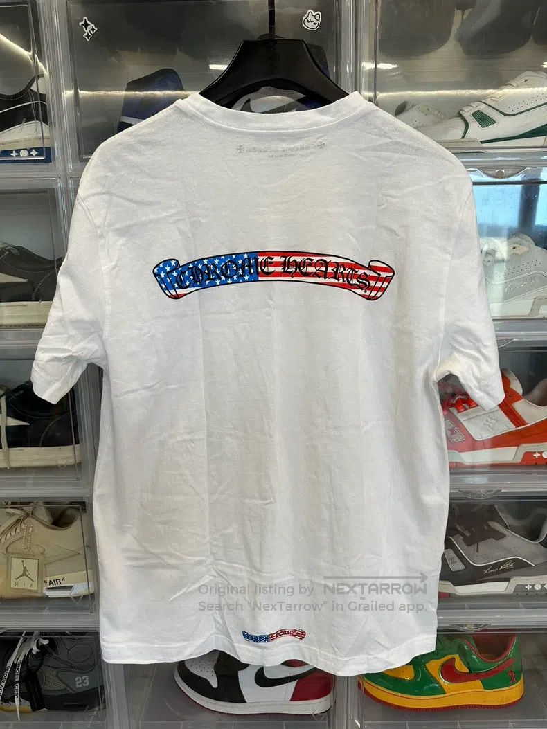 Chrome Hearts CHROME HEARTS Size XL Mattyboy American flag scroll white s Size US XL / EU 56 / 4 - 3 Thumbnail