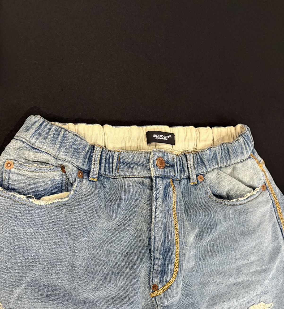 Undercover Undercover AW18 “Slashed Denim” Sweatpants Size US 32 / EU 48 - 3 Thumbnail