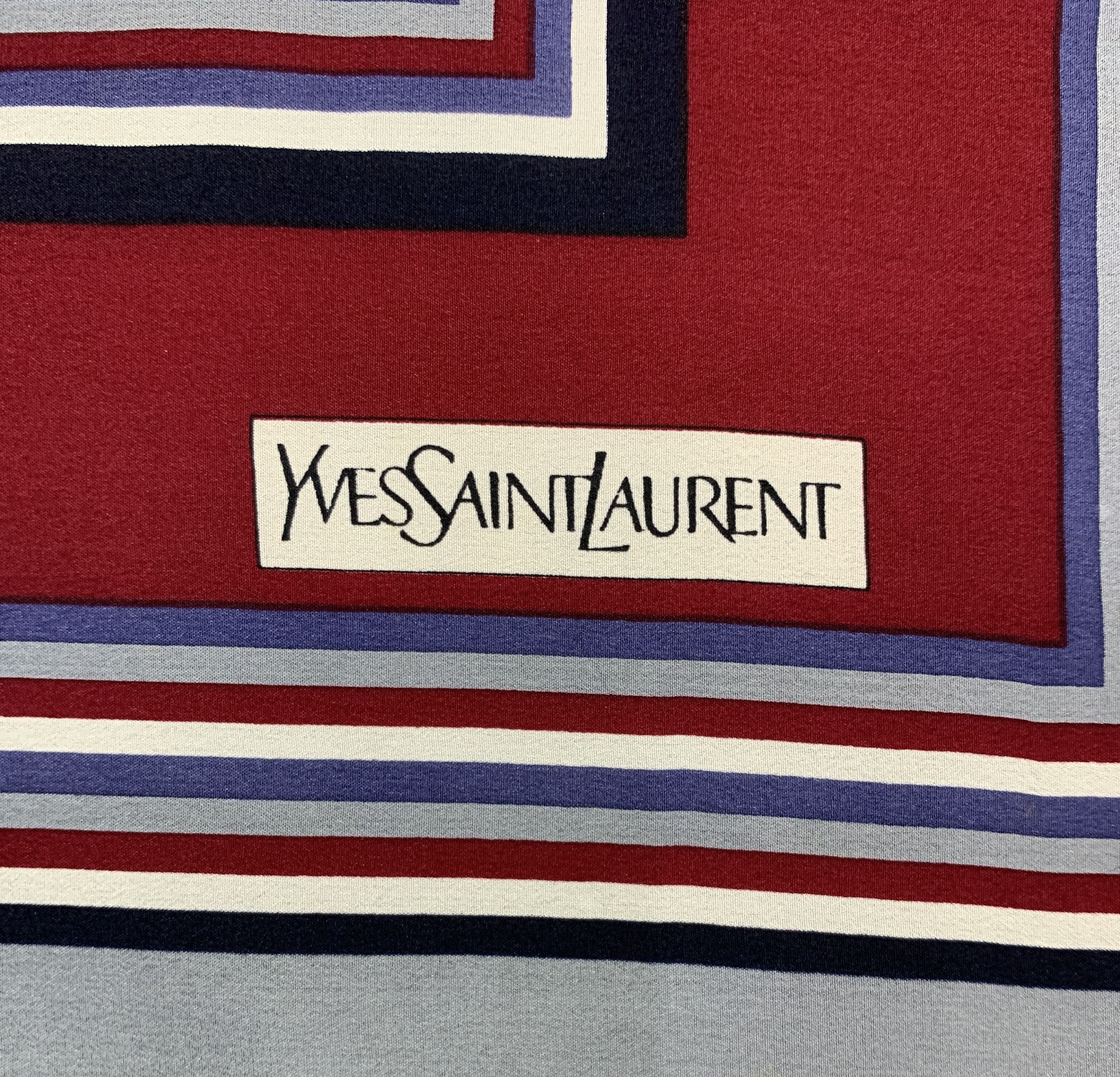 Vintage × Yves Saint Laurent Vintage Yves Saint Laurent Scarf Neckwear - SCA2174 Size ONE SIZE - 7 Thumbnail