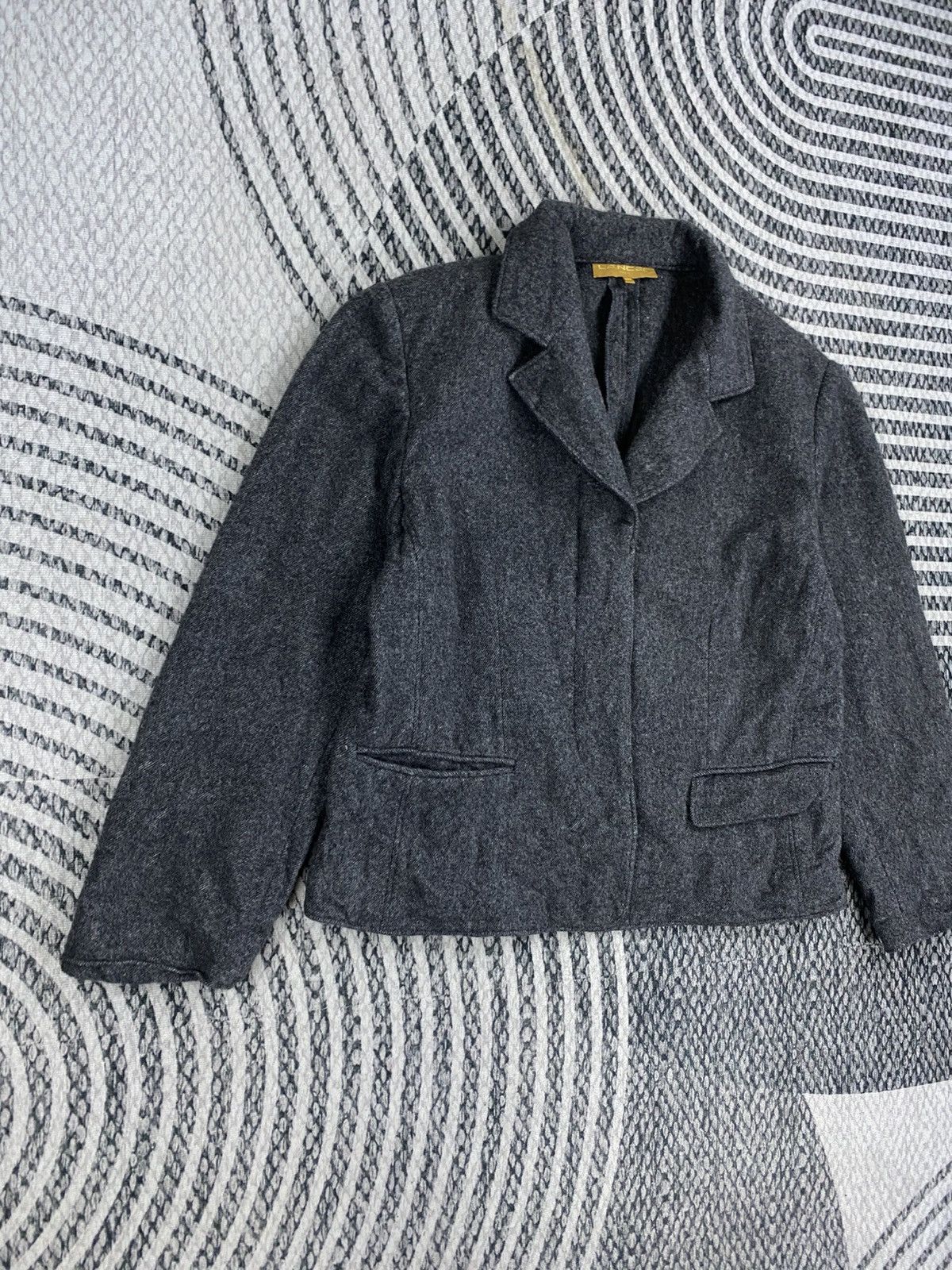Lancel Vintage Lancel Paris Wool Tweed Blazer Jacket Size M / US 6-8 / IT 42-44 - 3 Thumbnail