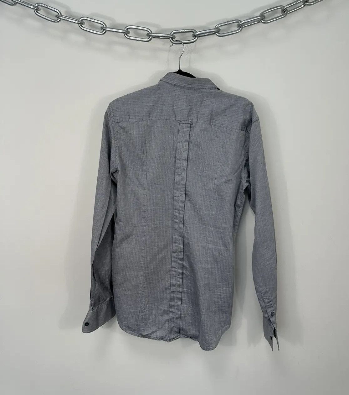 Dolce & Gabbana × Vintage Dolce & Gabbana Men's Slim Fit Gray Luxury Button Up Shirt Size US M / EU 48-50 / 2 - 12 Thumbnail