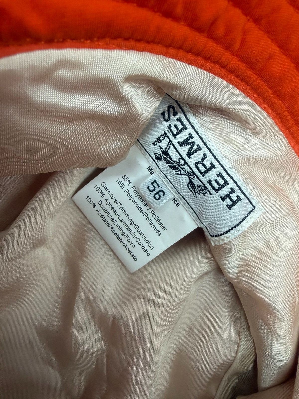 Hermes Hermes cotton Panama hat in red/orange Size ONE SIZE - 5 Thumbnail