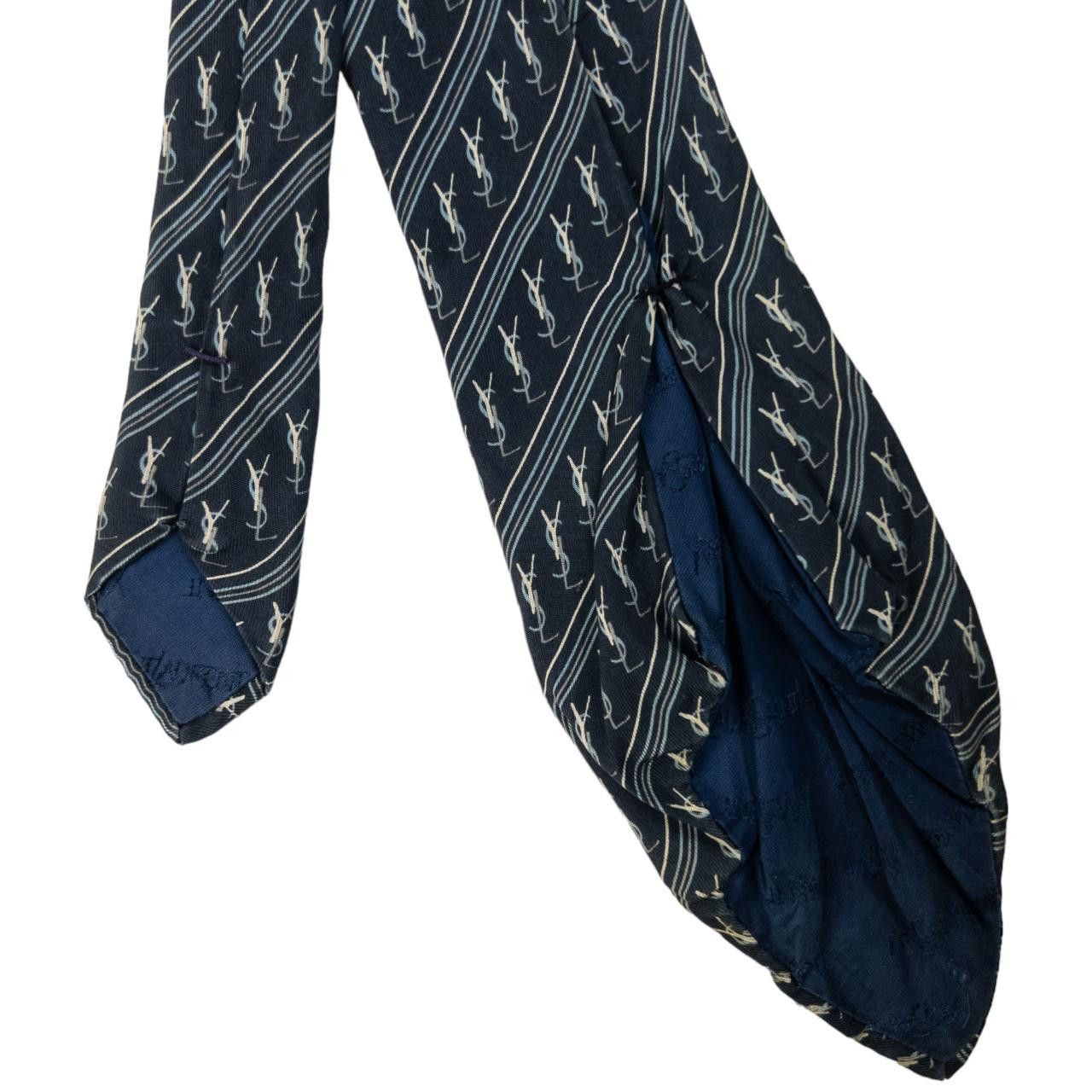 Yves Saint Laurent Vintage YSL Yves Saint Laurent Monogram Tie Size ONE SIZE - 6 Thumbnail