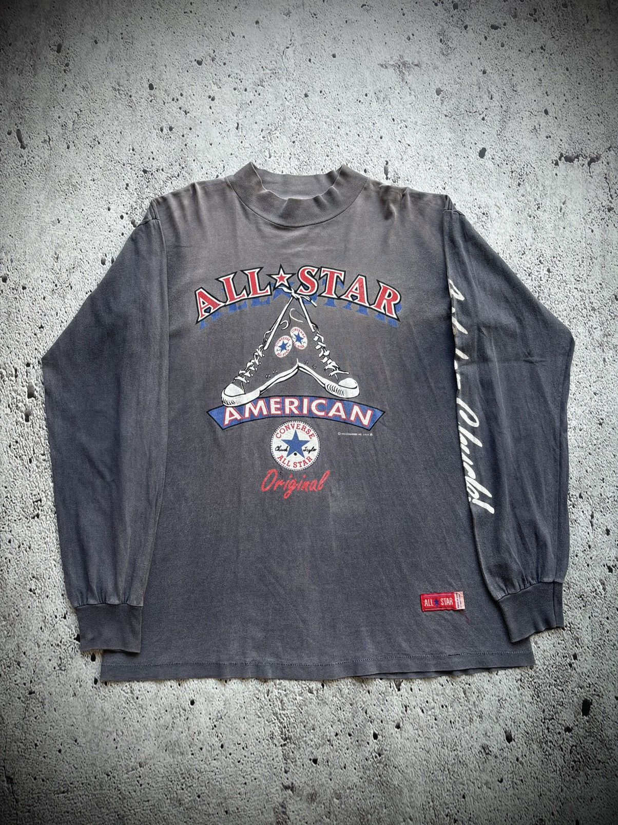 Vintage Vintage 90's Usa super fadded Longsleeve Size US L / EU 52-54 / 3 - 1 Thumbnail