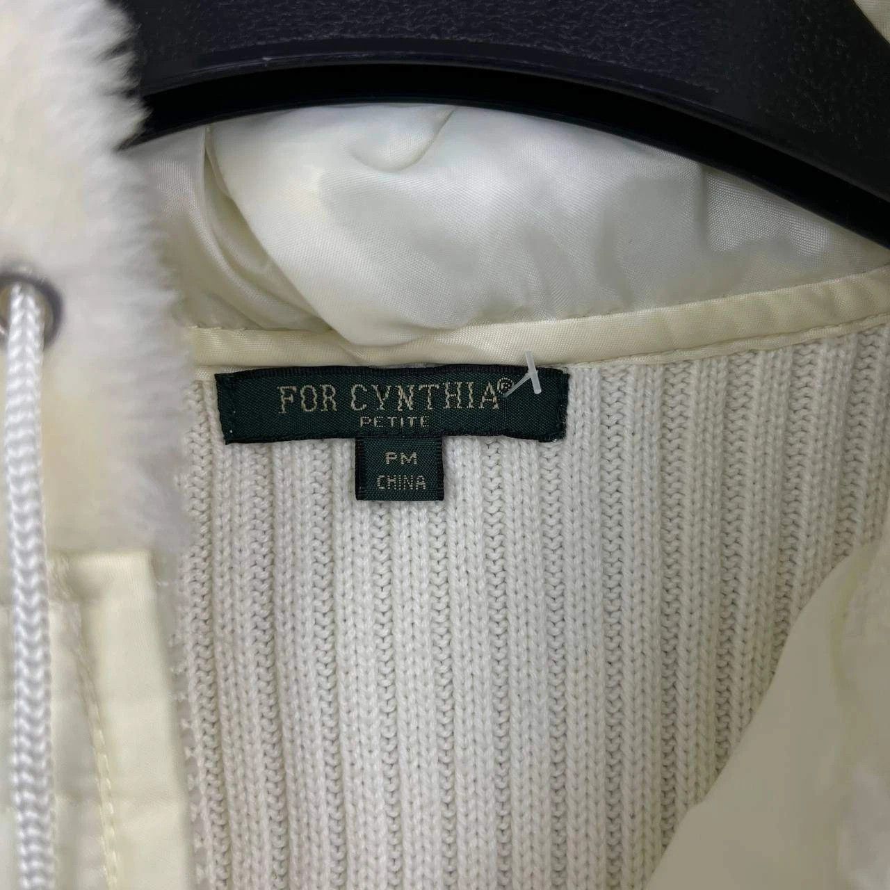 Other For Cynthia Vest Jacket Women Cream Full Zip Hooded PM Size M / US 6-8 / IT 42-44 - 5 Thumbnail