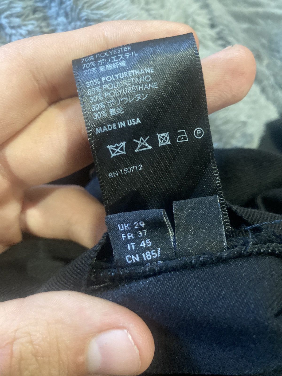 Amiri × Vintage Amiri staggered logo aged skinny jeans Size US 29 - 8 Thumbnail